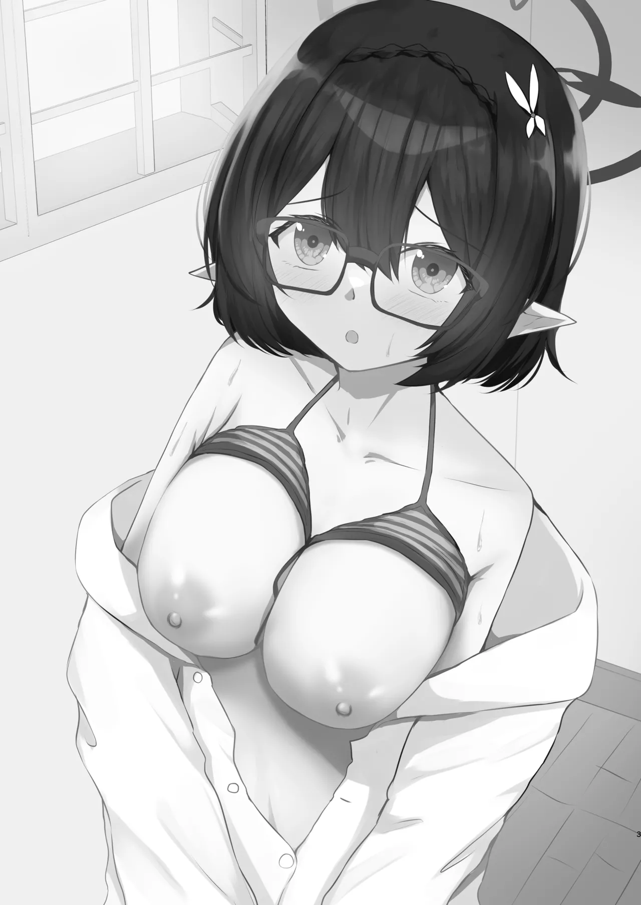 [Sora no Kaze (Washio Kuu)] Chikubi ga Yowain desu (Blue Archive) [Digital] image number 2