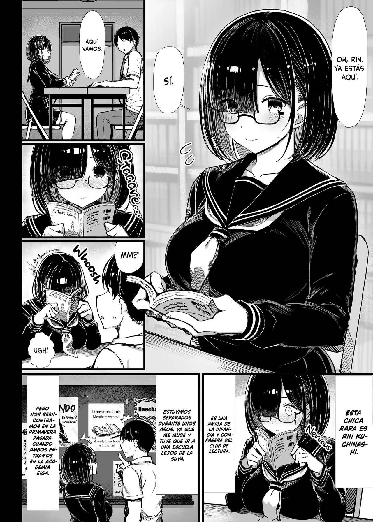 [MOSQUITONE. (Great Mosu)] Bungaku Shoujo wa Somerareru | Ella es mi Amiga, Ella es su Puta [Spanish] [MandaloAsiNoma] [Digital] 图片编号 3