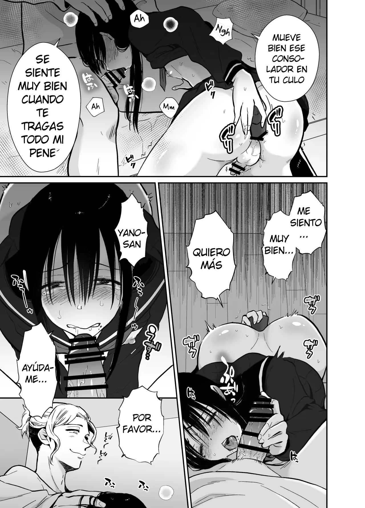 Mesu Ochi Share House Rin-kun Hen 〜 Mangaka Shibou no Kage Kya 2 nin ga Chara Otoko ni Oishiku Taberareru Made〜 [Delnero] [Spanish] image number 26