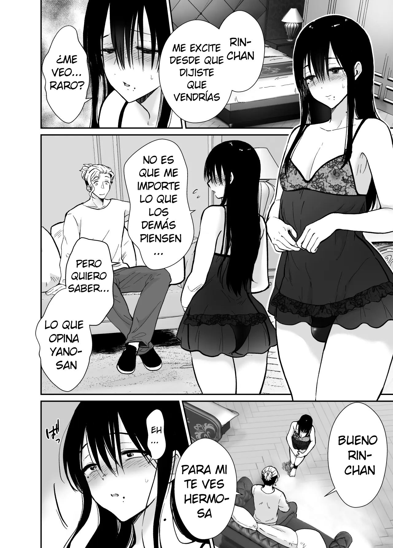 Mesu Ochi Share House Rin-kun Hen 〜 Mangaka Shibou no Kage Kya 2 nin ga Chara Otoko ni Oishiku Taberareru Made〜 [Delnero] [Spanish] image number 39