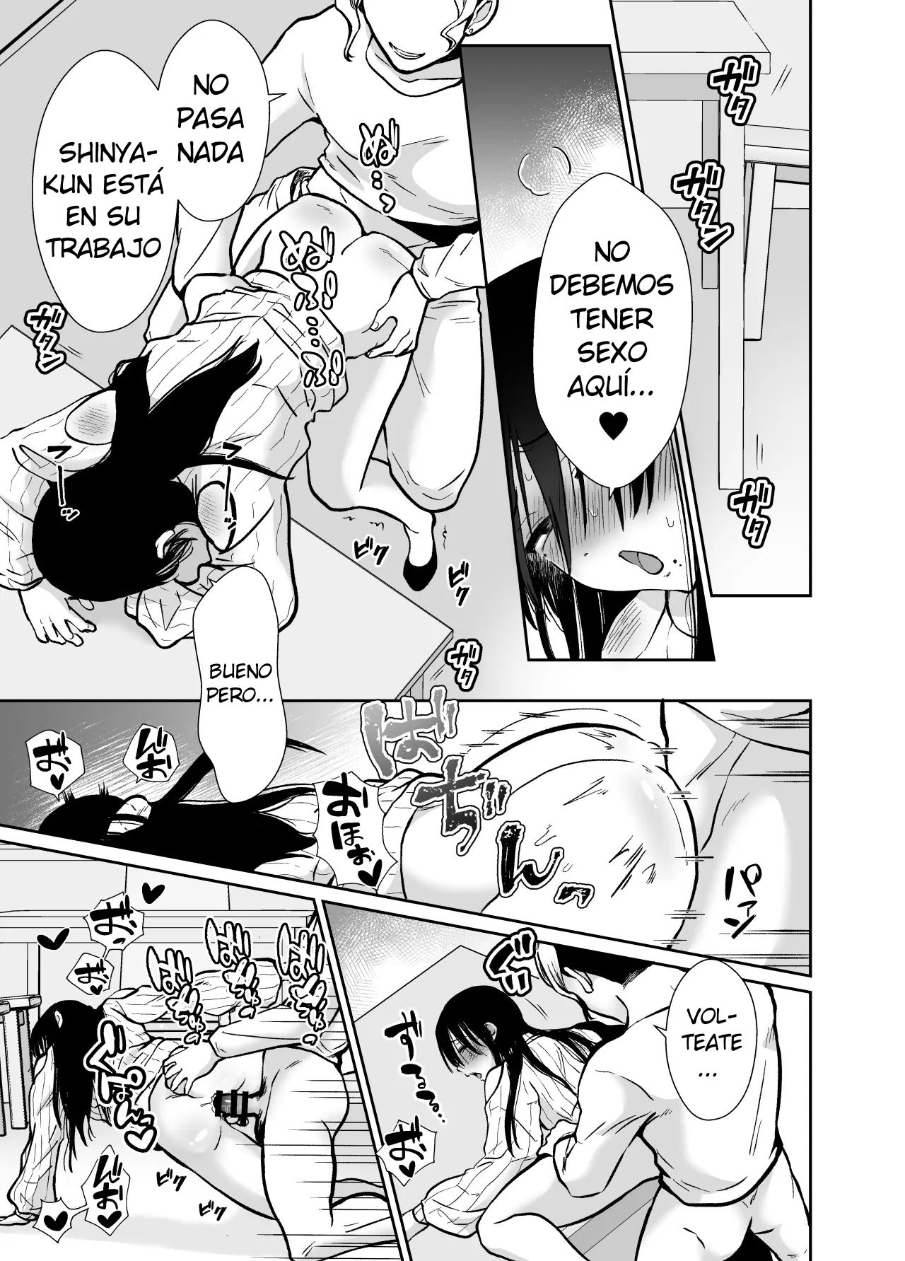 Mesu Ochi Share House Rin-kun Hen 〜 Mangaka Shibou no Kage Kya 2 nin ga Chara Otoko ni Oishiku Taberareru Made〜 [Delnero] [Spanish] image number 52