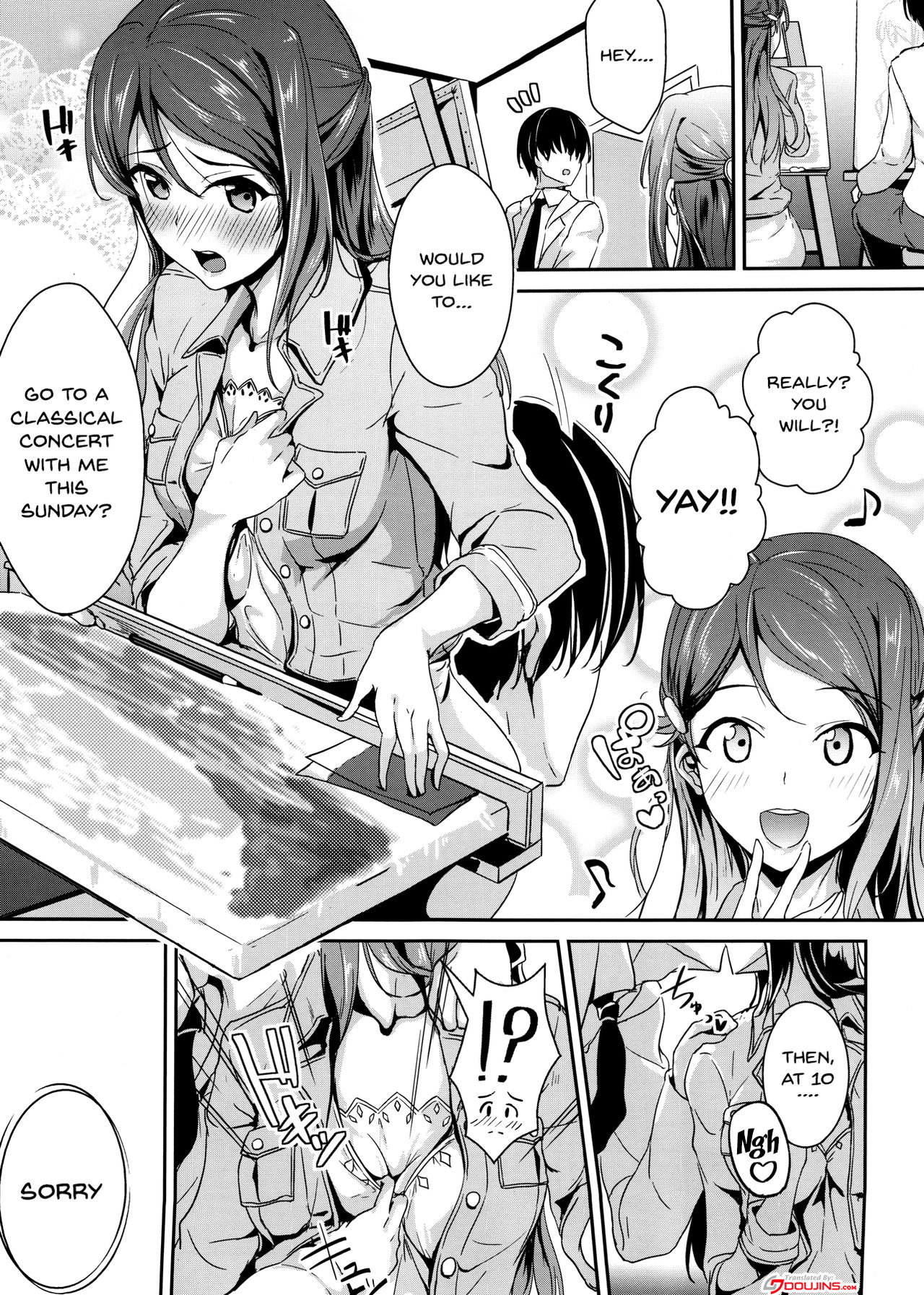 (C91) [Nuno no Ie (Moonlight)] Apricot Heart (Love Live! Sunshine!!) [English] [Doujins.com] imagen número 3