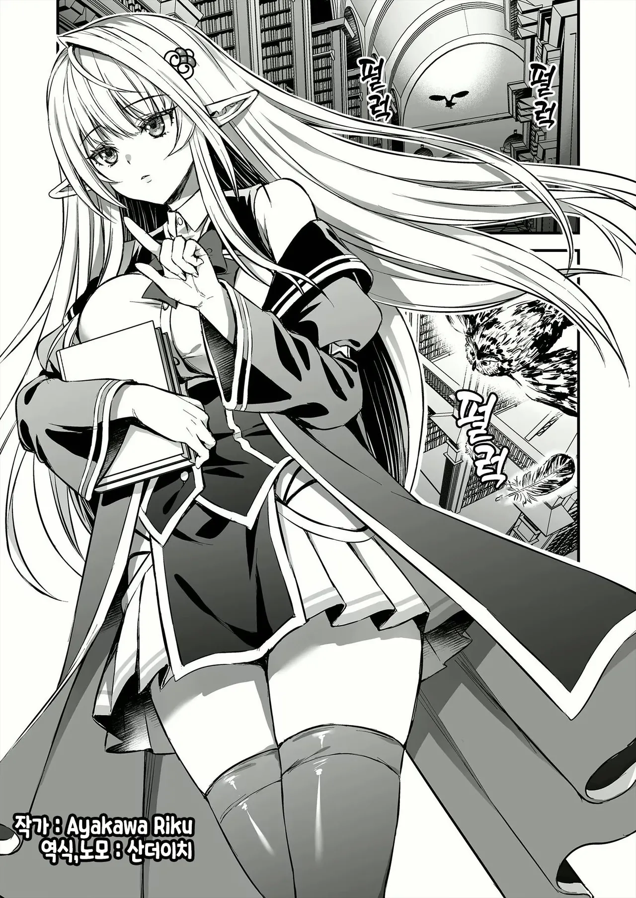 [Aigamodou (Ayakawa Riku)] Mahō gakuin no ochikobore. Tensai Erufu shōjo ni zenra kaihō no mahōwokakete mita [Korean] [Decensored] 이미지 번호 3