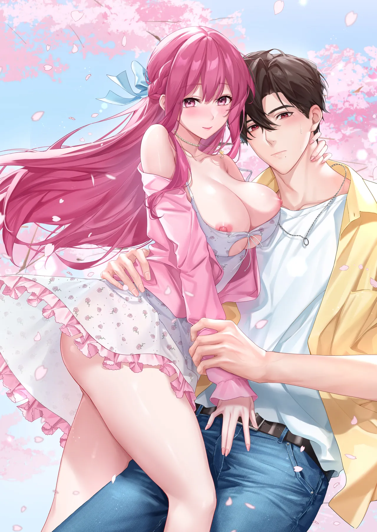[Love SHOP (華茵Cain)] 關於愛的0.1% vol.1~難得的賞櫻花約會，就算突然下起大雨，也要和年上男友非常有愛的一起度過 2eme image