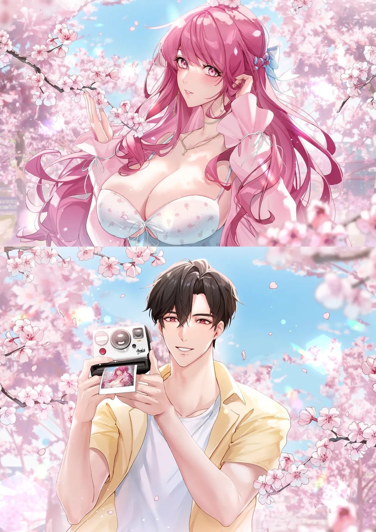 [Love SHOP (華茵Cain)] 關於愛的0.1% vol.1~難得的賞櫻花約會，就算突然下起大雨，也要和年上男友非常有愛的一起度過 49eme image