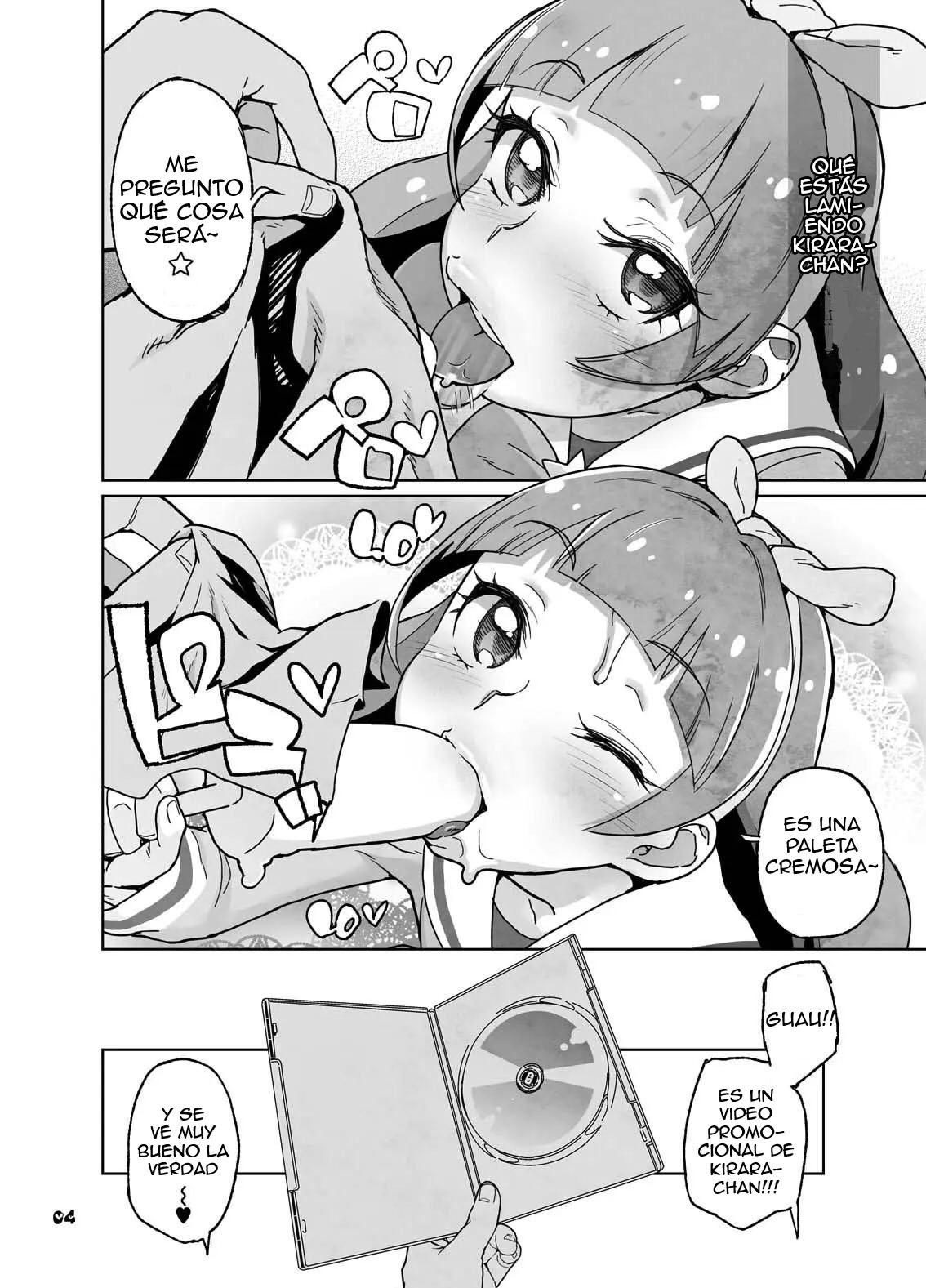 (C88) [Kurohonyasan (Yamashita Kurowo)] Kindan Ryuushutsu (Go! Princess PreCure) [Spanish] image number 3