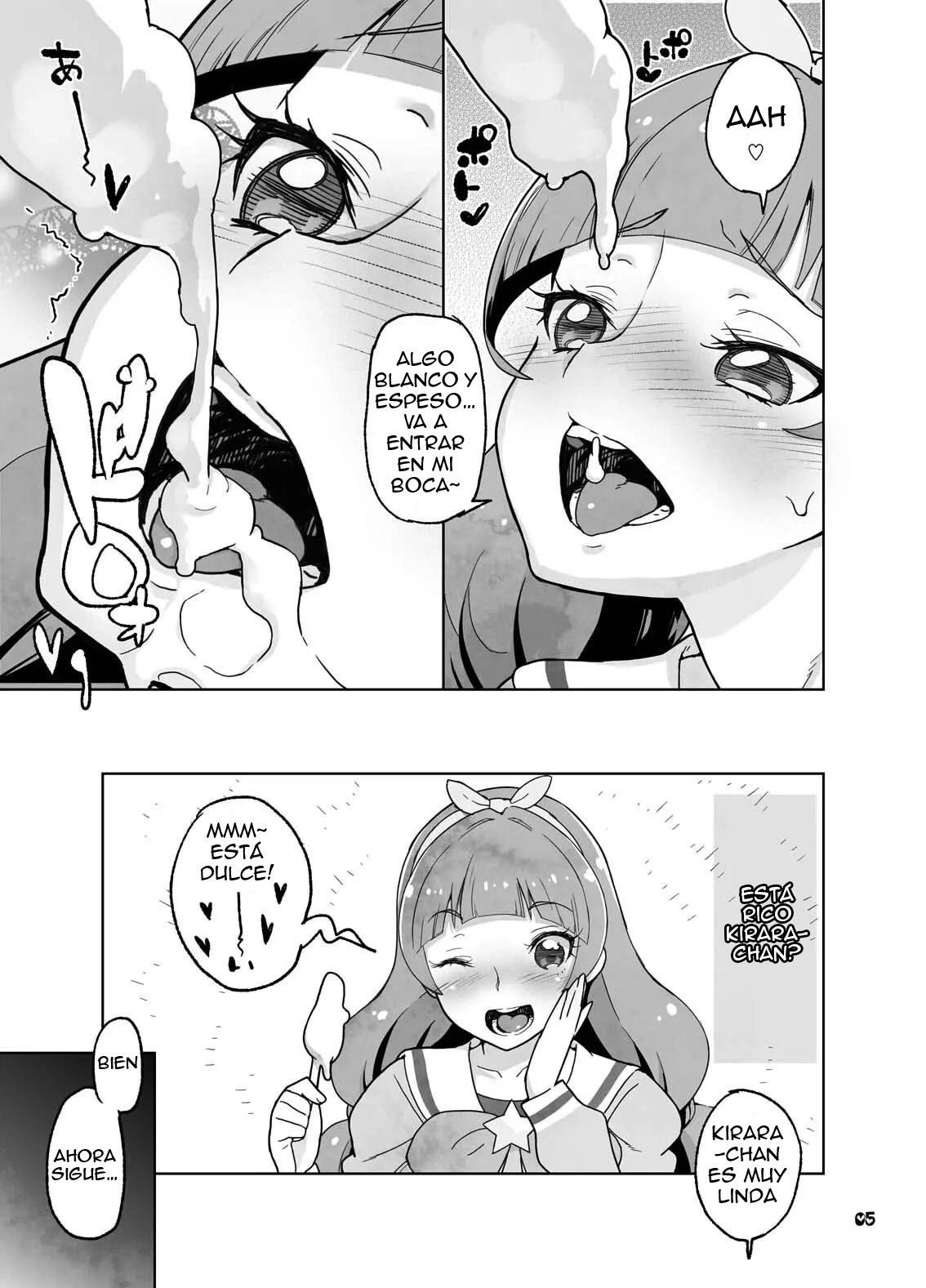 (C88) [Kurohonyasan (Yamashita Kurowo)] Kindan Ryuushutsu (Go! Princess PreCure) [Spanish] image number 4