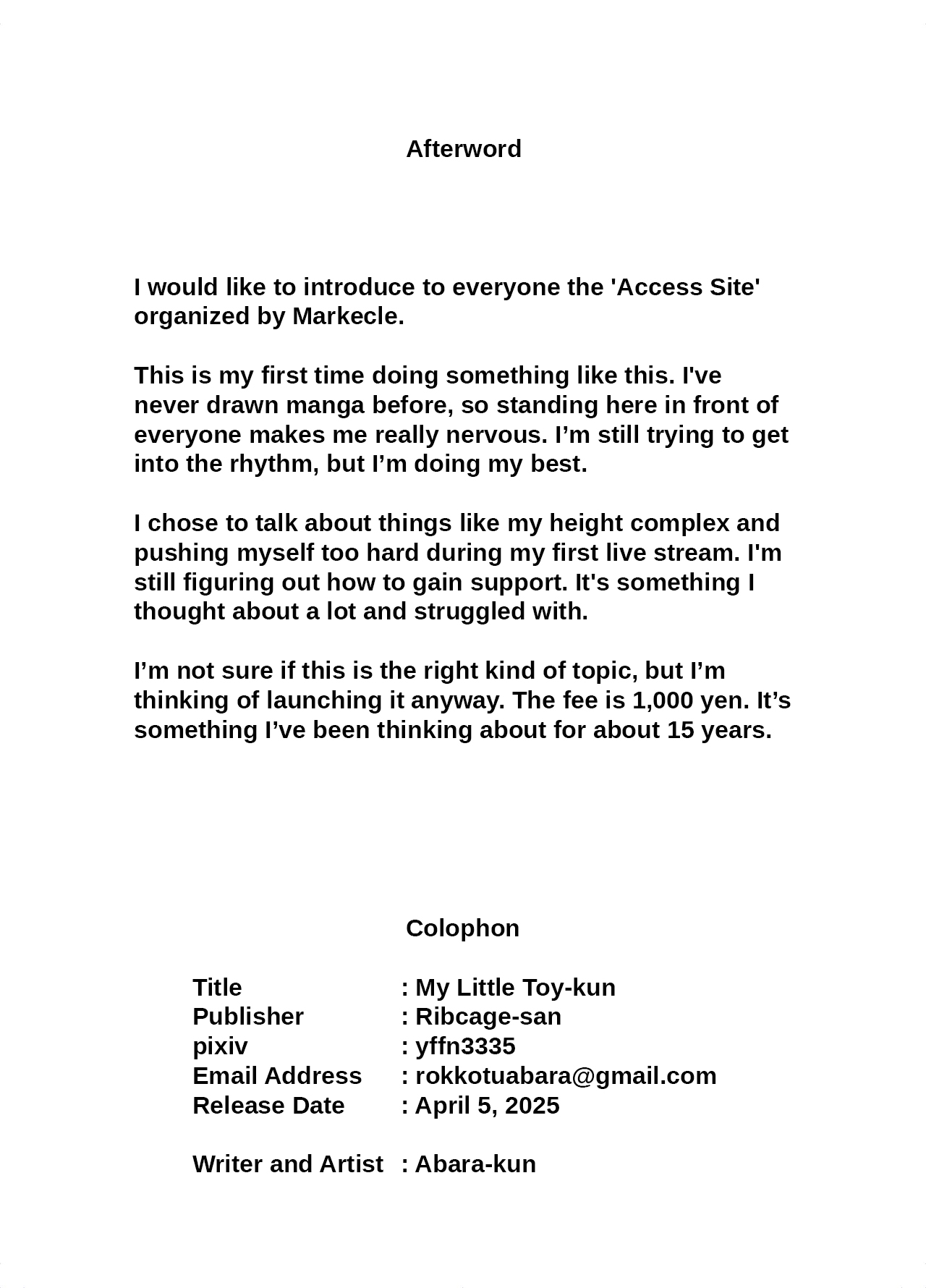 [Rokkotsu-san (Abara-kun)] Watashi no Omocha-kun | My Little Toy-kun [Nipis Family] 图片编号 35