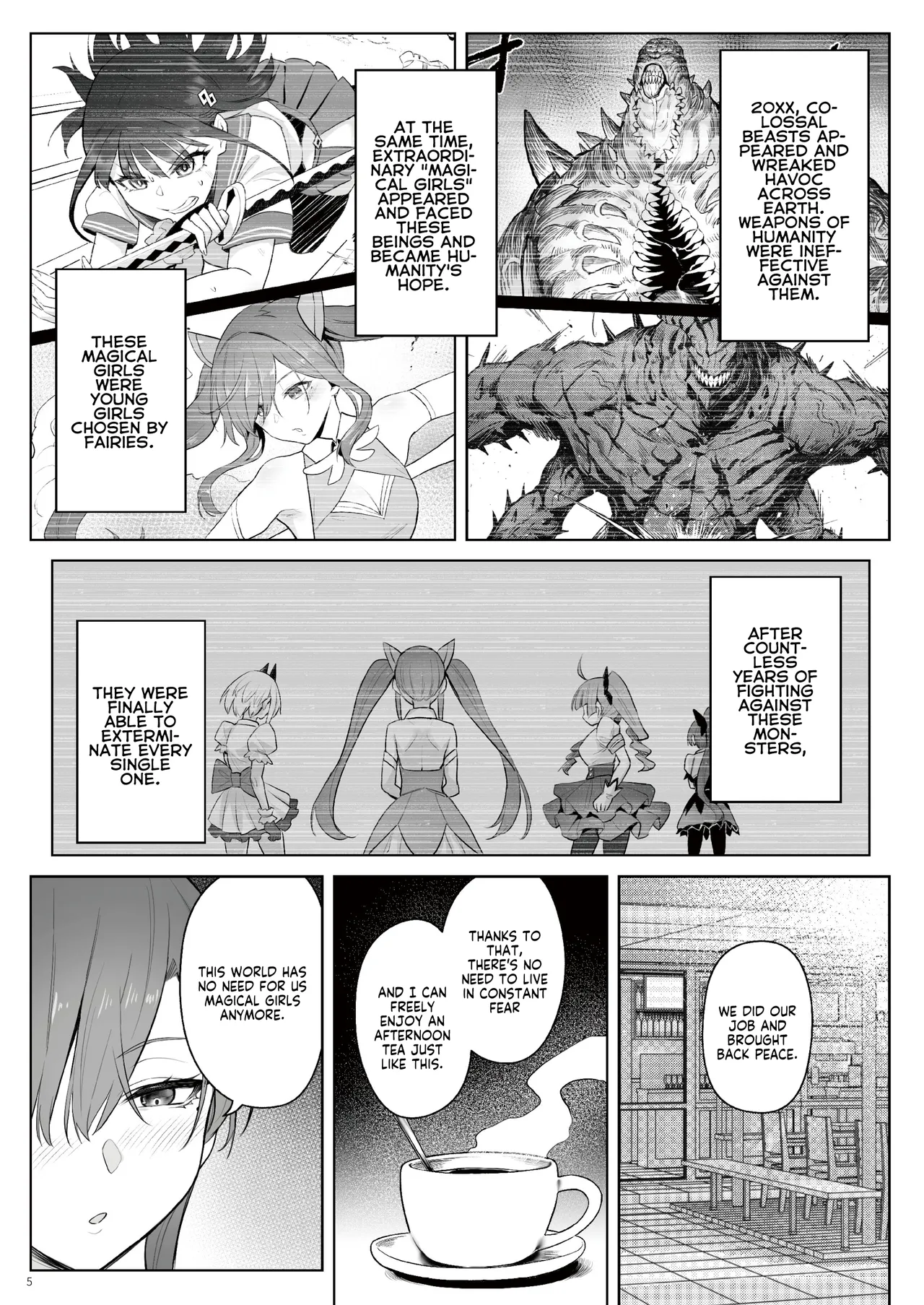 [COMEX (Zhen Lu)] Moto Mahou Shoujo no Shigoto Hanashi Ao Zenjitsutan | Former Magical Girl Blue's Work: The Prequel [English] [flowerswamp] [Digital] image number 4