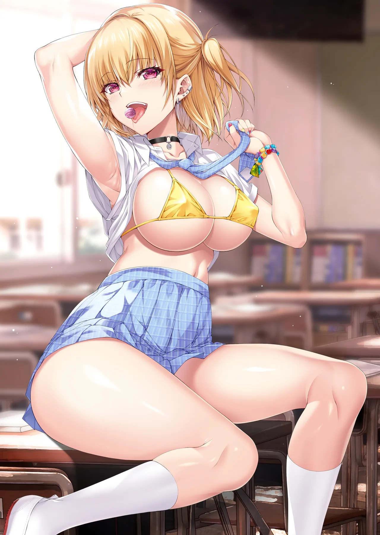 (C104) [AppleLip (Higa Yukari)] Namaiki JK Mika-san no Houkago Seikatsu - Konya mo YOASO Bicchi- 이미지 번호 41