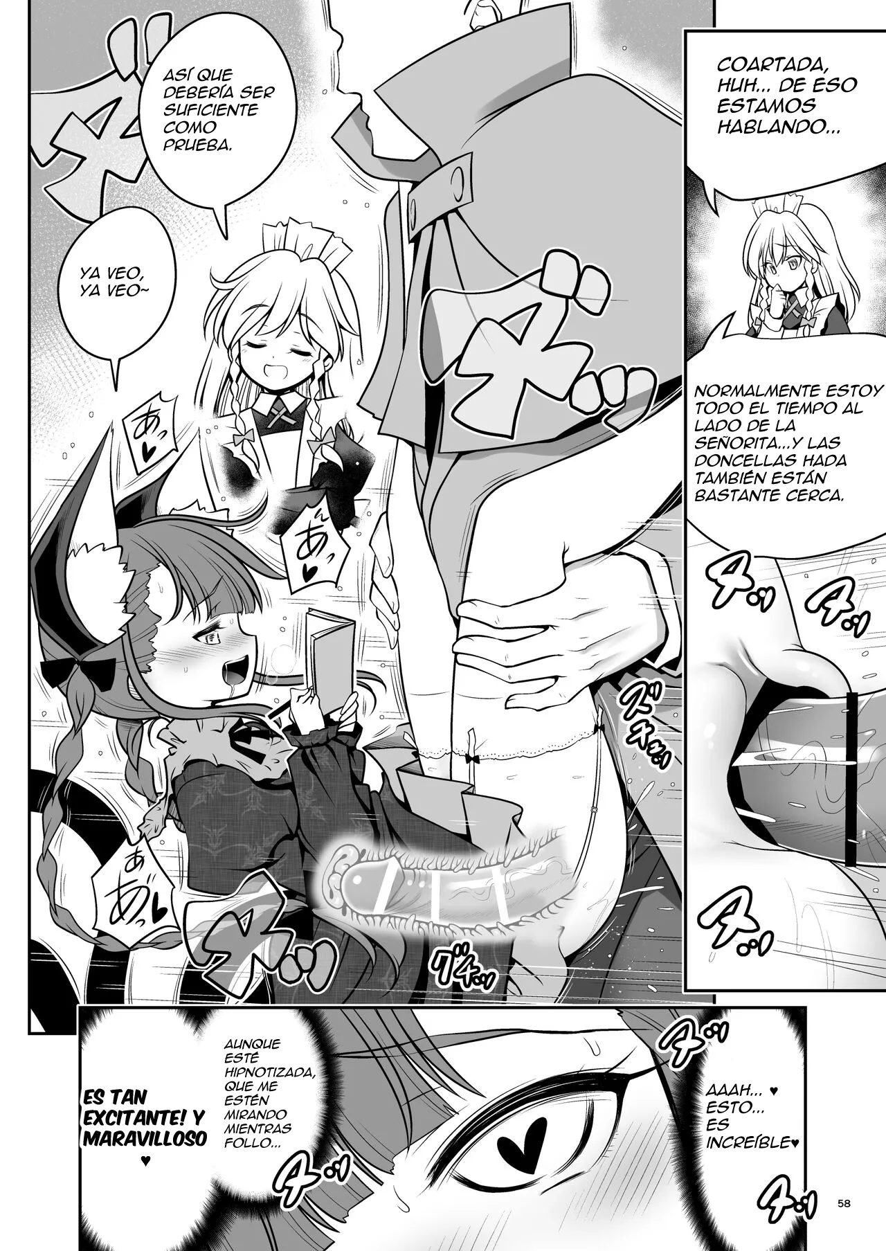 [Yosutebito na Mangakaki (Tomoki Tomonori)] Sukebe wa Nakama da Gensoukyou (Touhou Project)  [Spanish] [Digital] imagen número 58