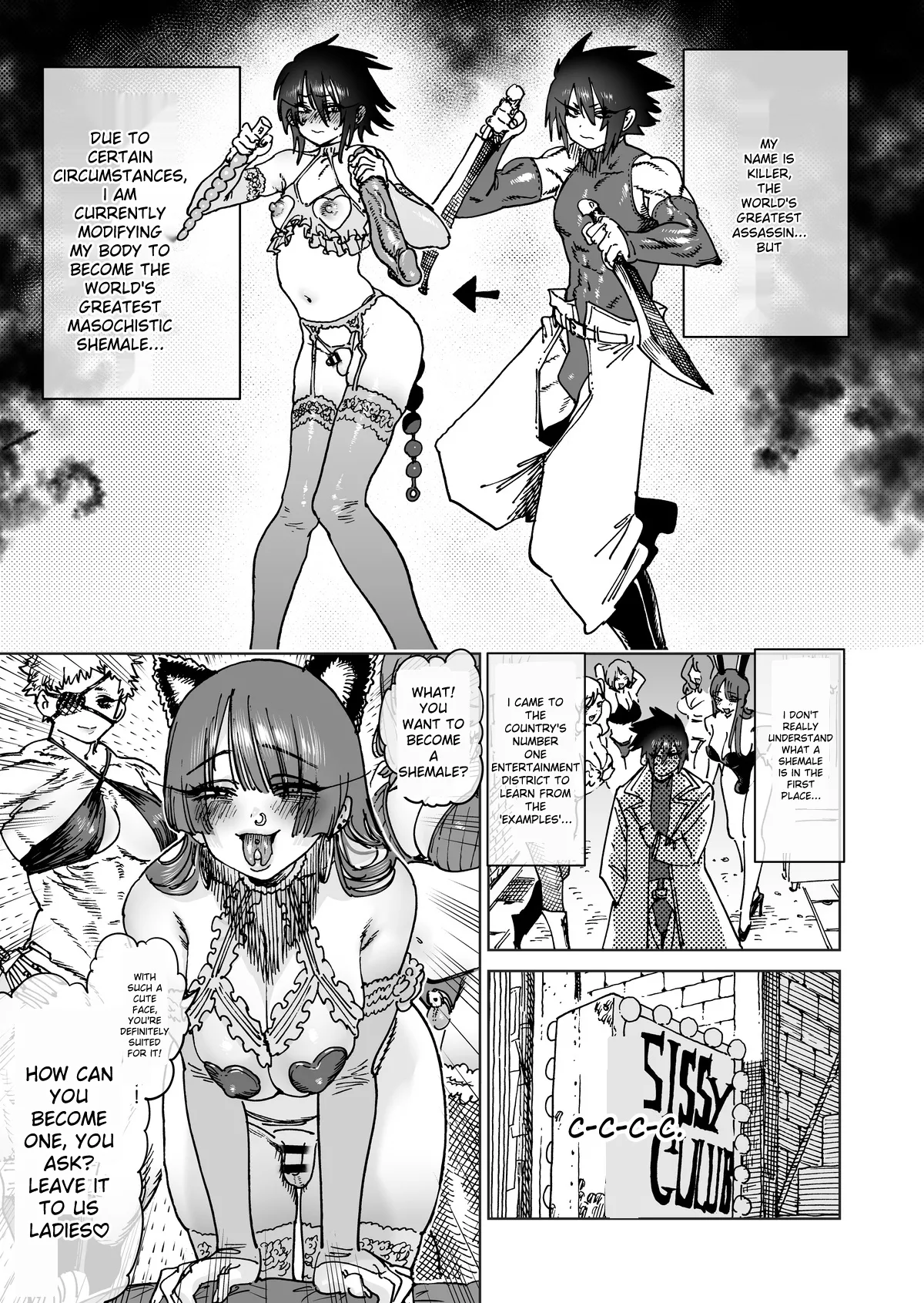 [Horieros] "The Strongest Assassin's self-feminization into a fallen shemale" 1-11 [Rough English] numero di immagine  7