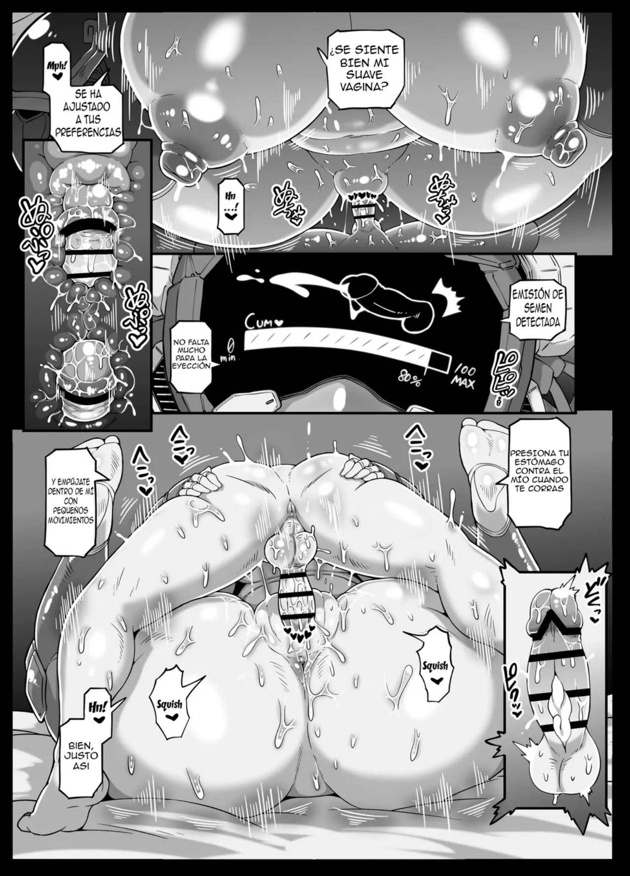 [Whitish Blacker (Andojing)] Andoroido no ofuroyasan  F・P・S | El Balneario de Androides  F・P・S [Spanish] [El naranjas = Mr.Naranjas] 图片编号 45