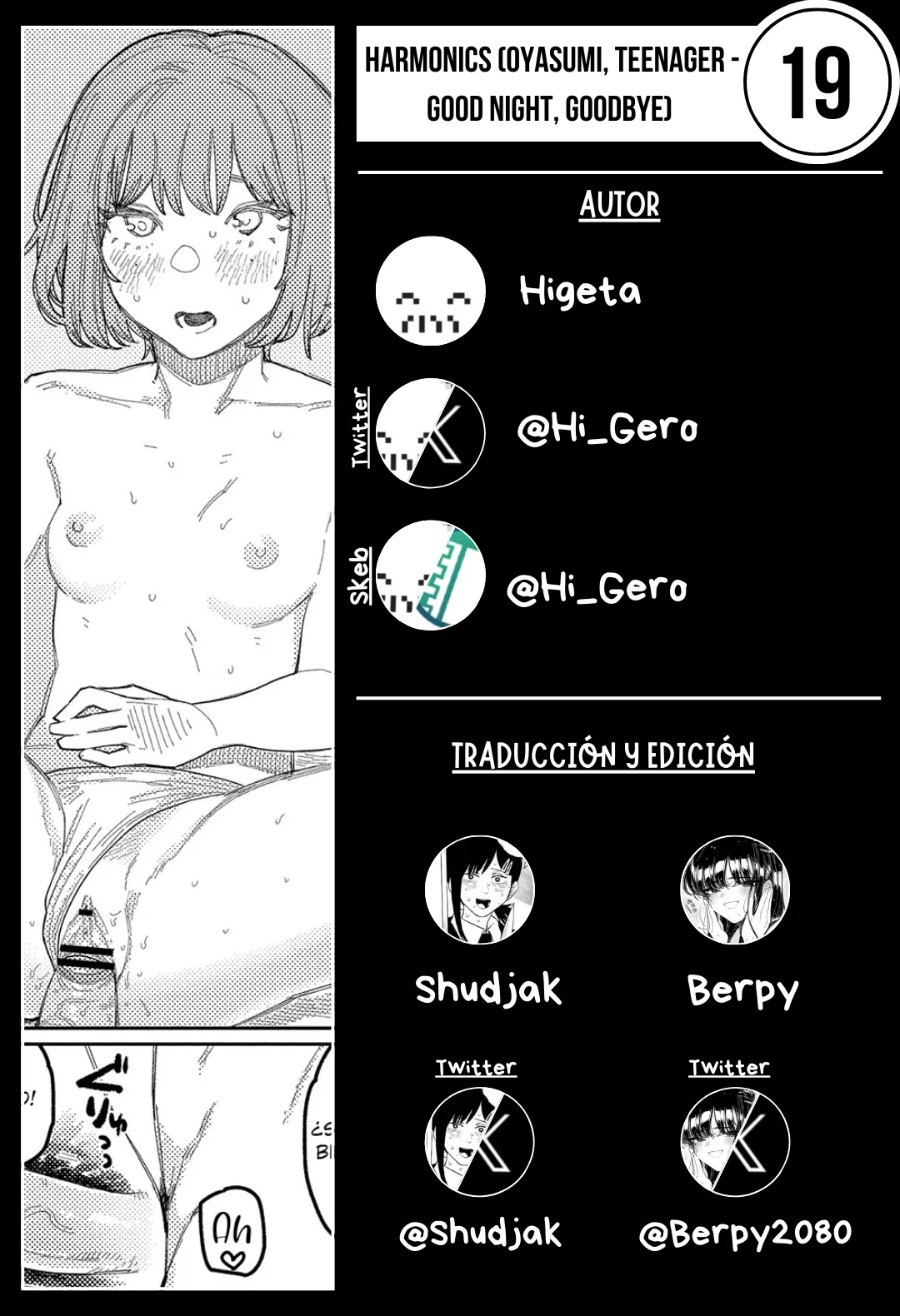 [Higeta] Harmonics (Oyasumi, Teen - Good Night, Goodbye) | (Buenas Noches, Adolescente - Buenas Noches, Adiós) [Spanish] [Shudjak - Berpy] 画像番号 45