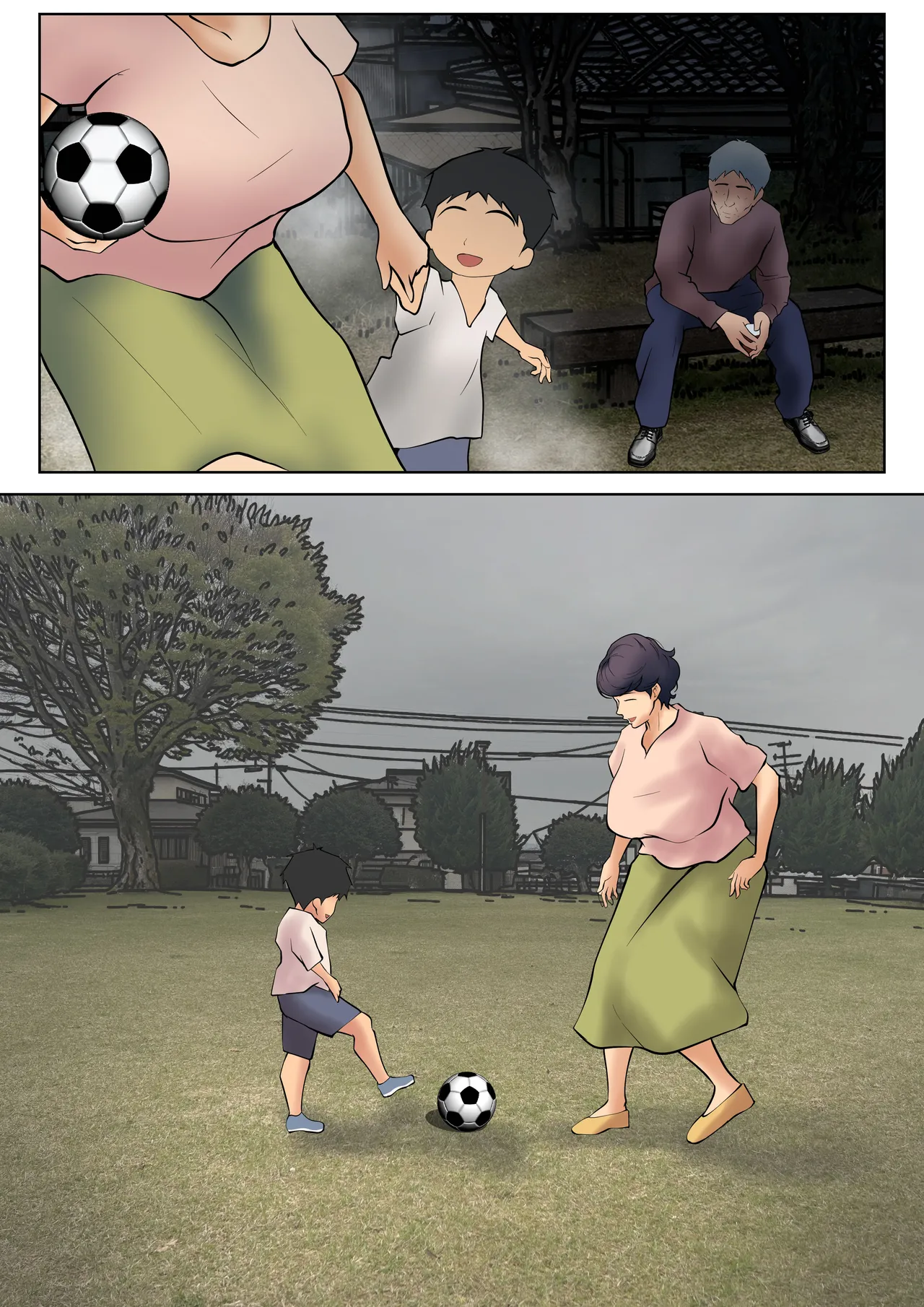 [Pentacle (Shimipan)] Shikatanaku Kaa-chan to Sex Shimasu 2 image number 4