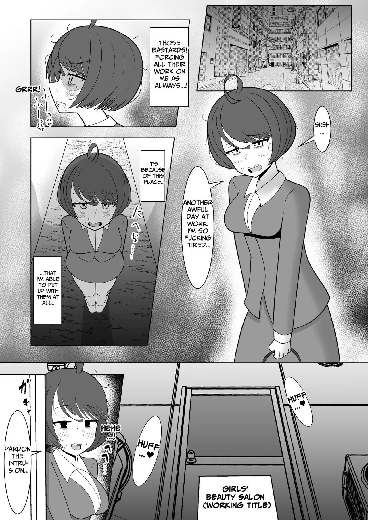 [Teriniku] The Girls' Beauty Salon Where You Can Grow One ~Exploitative Company Drone Becomes An Ejaculation Junky~ [English] [tsuyoshi] numero di immagine  3