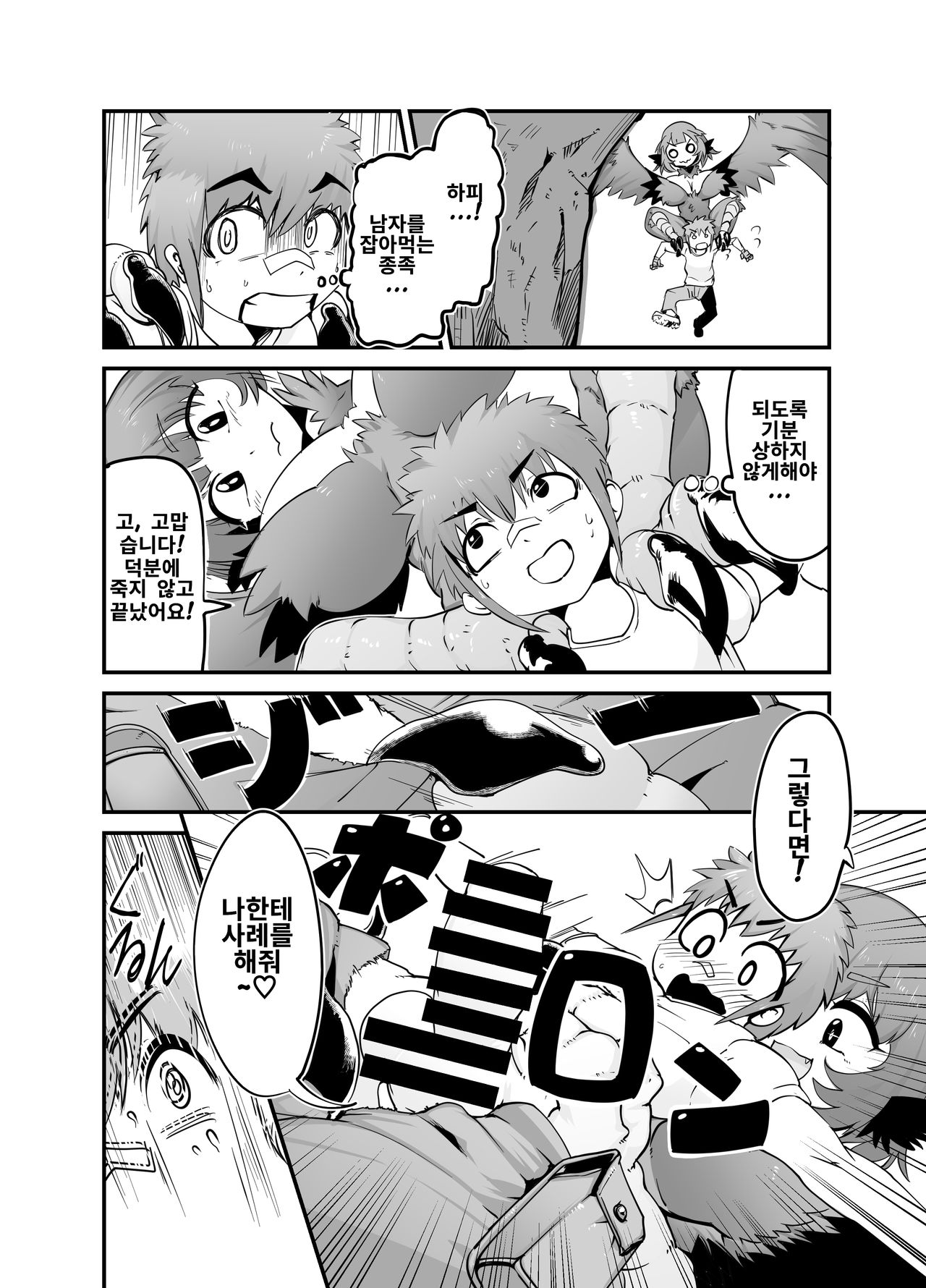 [Zettaizetumei] Buttobi! Harpy Girl | 하피의 일회용 정액싸개 [Korean] 图片编号 4