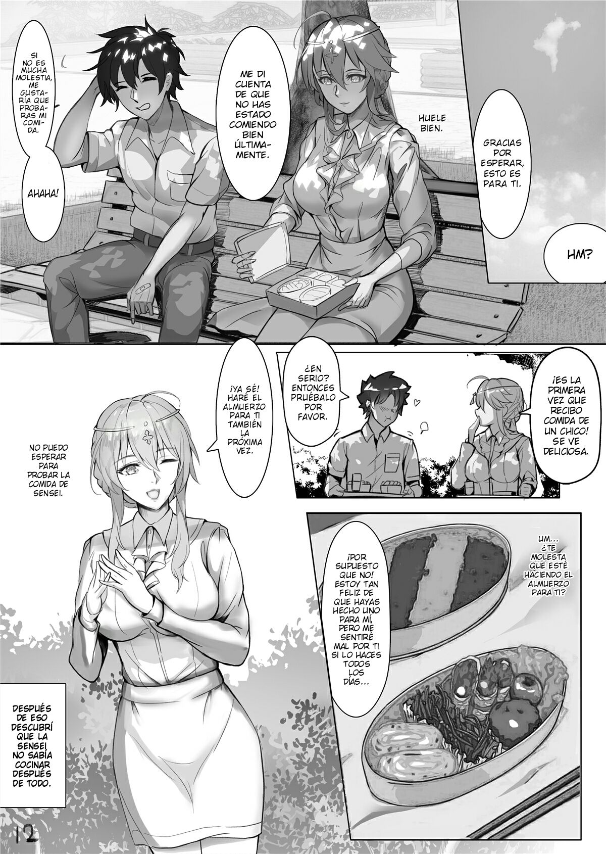 (C95) [Nameless (Tsuki no Senninno)] Kyoushi Taiken (Fate/Grand Order) [Spanish] [Decensored] image number 13