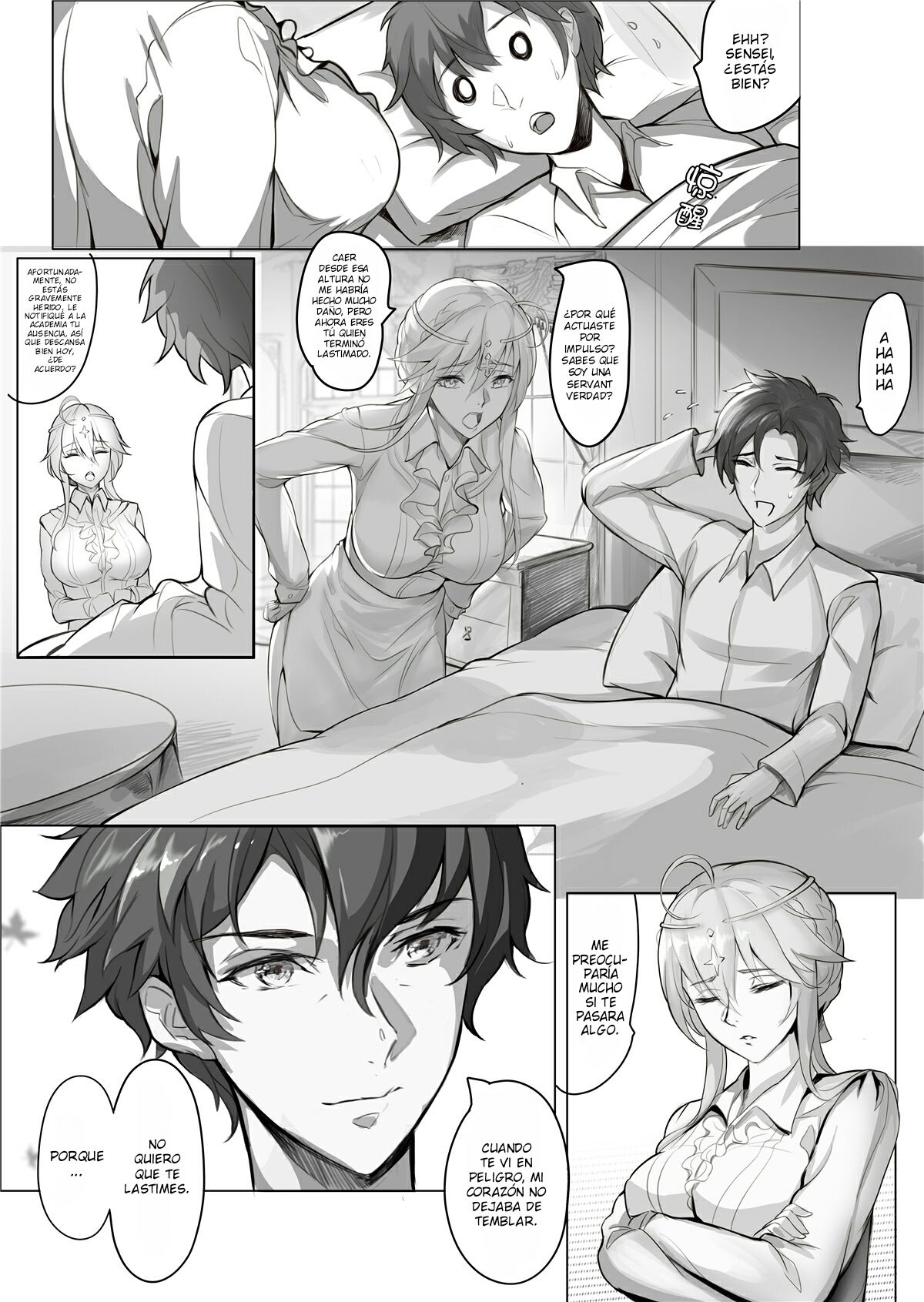 (C95) [Nameless (Tsuki no Senninno)] Kyoushi Taiken (Fate/Grand Order) [Spanish] [Decensored] image number 20