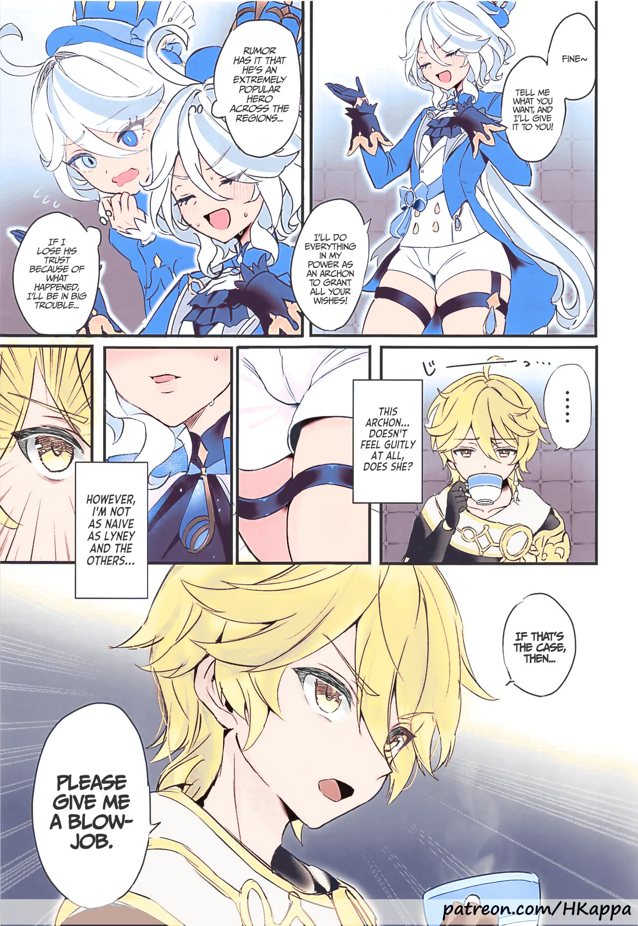 (C103) [GlowMercury (Sukoyakagumi)] Kimi no Guroshi de Kanpai - Cheers with her glass (Genshin Impact) [English] [LunaticSeibah] [Colorized] 4eme image