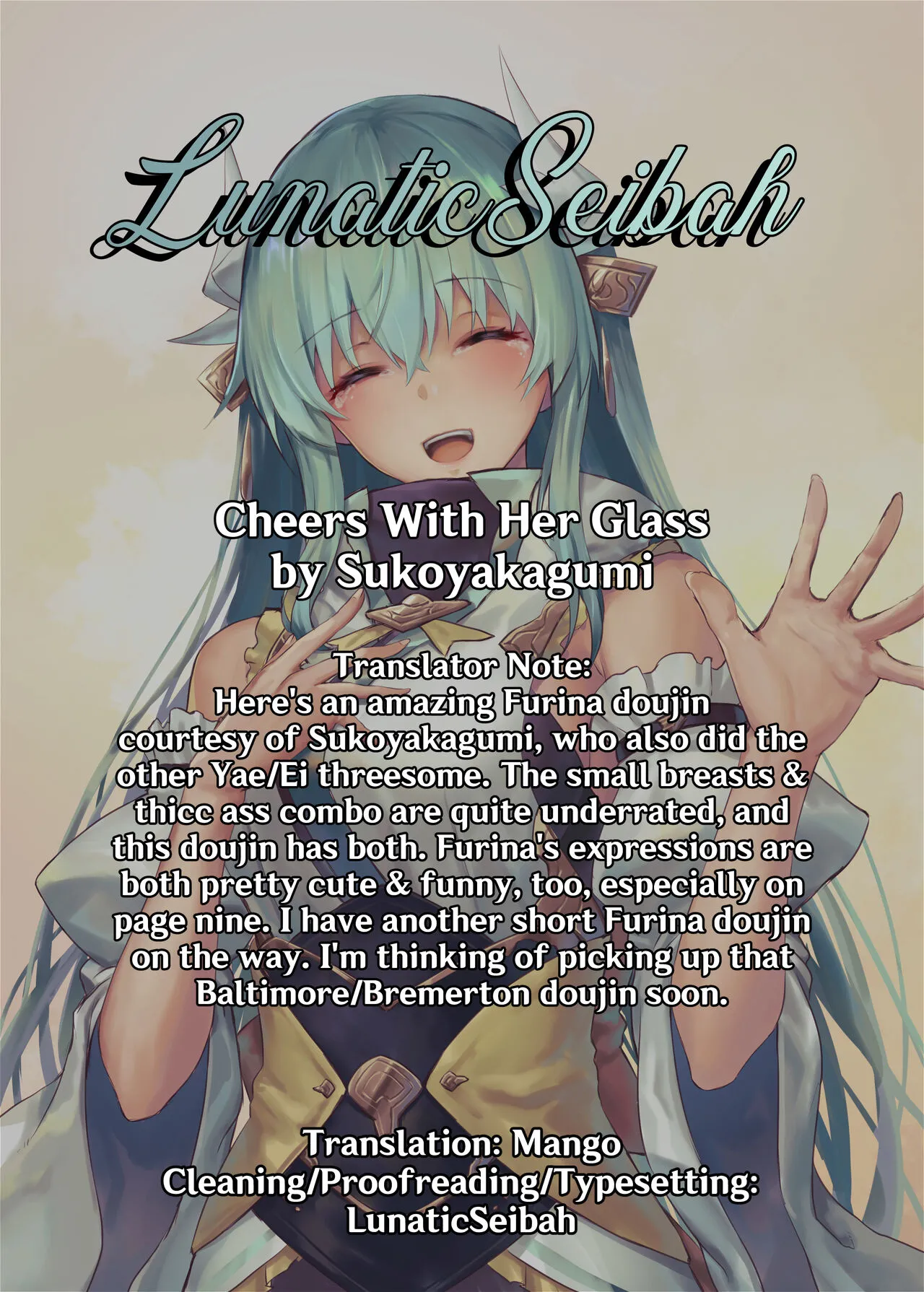 (C103) [GlowMercury (Sukoyakagumi)] Kimi no Guroshi de Kanpai - Cheers with her glass (Genshin Impact) [English] [LunaticSeibah] [Colorized] 23eme image