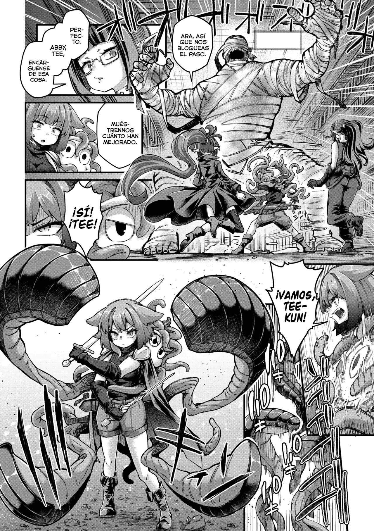 [Okuva] Senshi-chan to Shokushu-kun Capítulo 05 (Comic Gaira Vol.21) [Digital] [Spanish] [Lolbooru Scan] image number 2