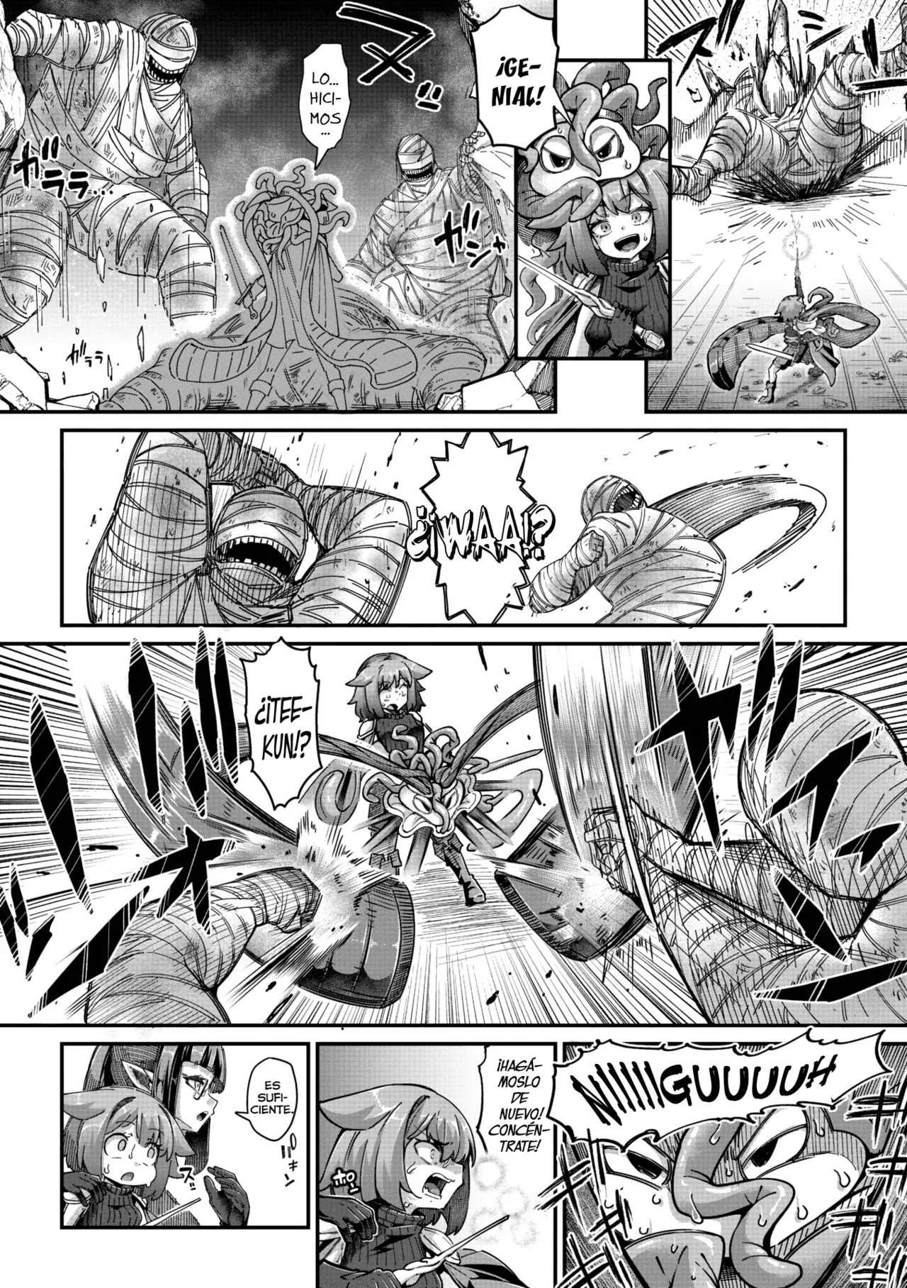 [Okuva] Senshi-chan to Shokushu-kun Capítulo 05 (Comic Gaira Vol.21) [Digital] [Spanish] [Lolbooru Scan] image number 4