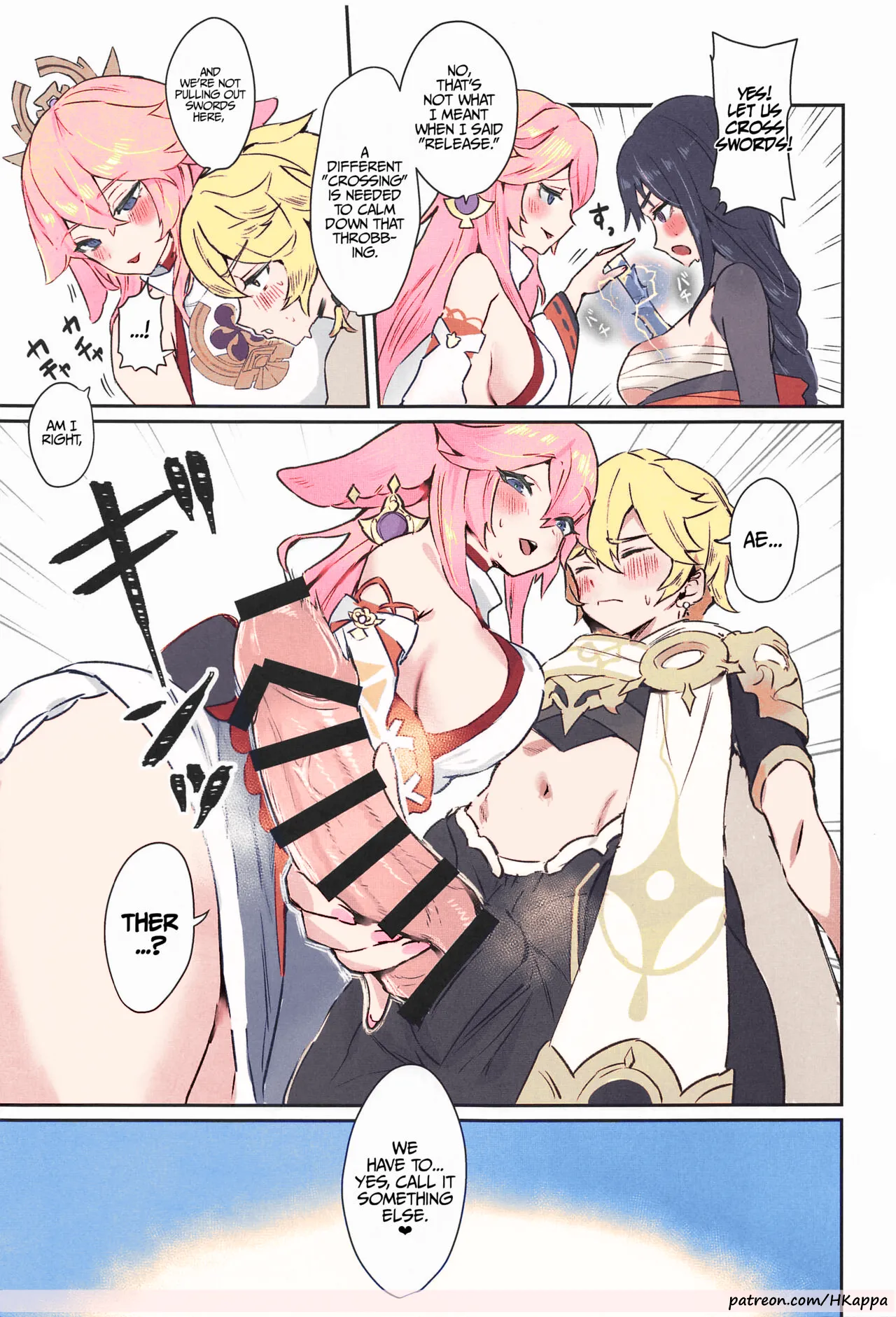 (C102) [GlowMercury (Sukoyakagumi)] Chimyaku Ijou: Seiyoku+100% | Ley Line Disorder: Libido Increased by 100% (Genshin Impact) [English] [LunaticSeibah] [Colorized] image number 4