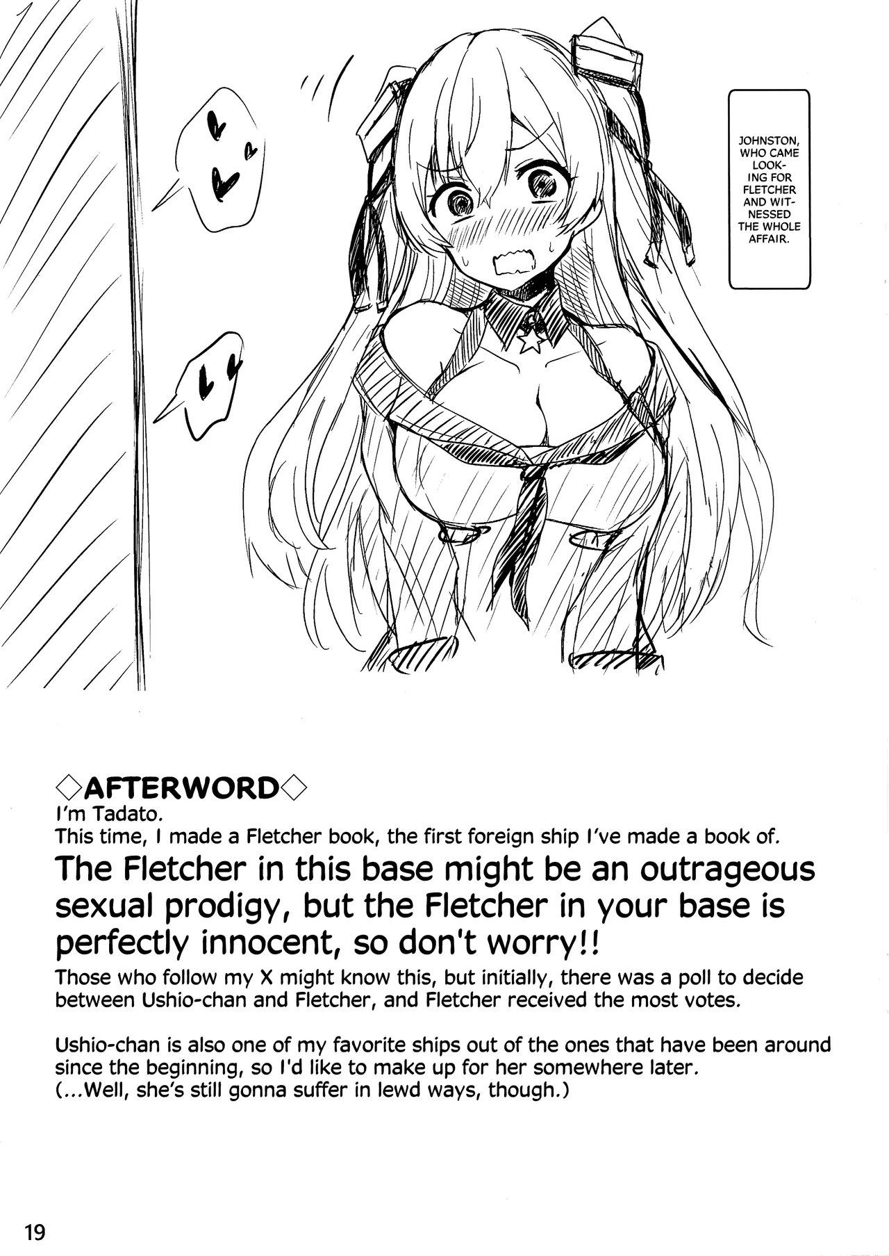 (C105) [KTTAI (Kamiya Tadato)] Fletcher is in heat❤︎ (Kantai Collection -KanColle-) [English] [Ne-Kai Agenda] image number 19