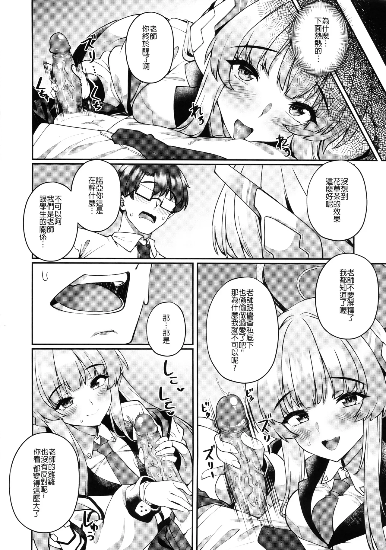(FF44) [Kuma no Ana (Shirokuma A)] Kobamenai Yuuwaku Ecchi na Noa ni Gyaku NTR Sareru Hanashi | 無可抵抗的誘惑,被色色的諾亞逆NTR了 (Blue Archive) [Chinese] [Decensored] imagen número 6