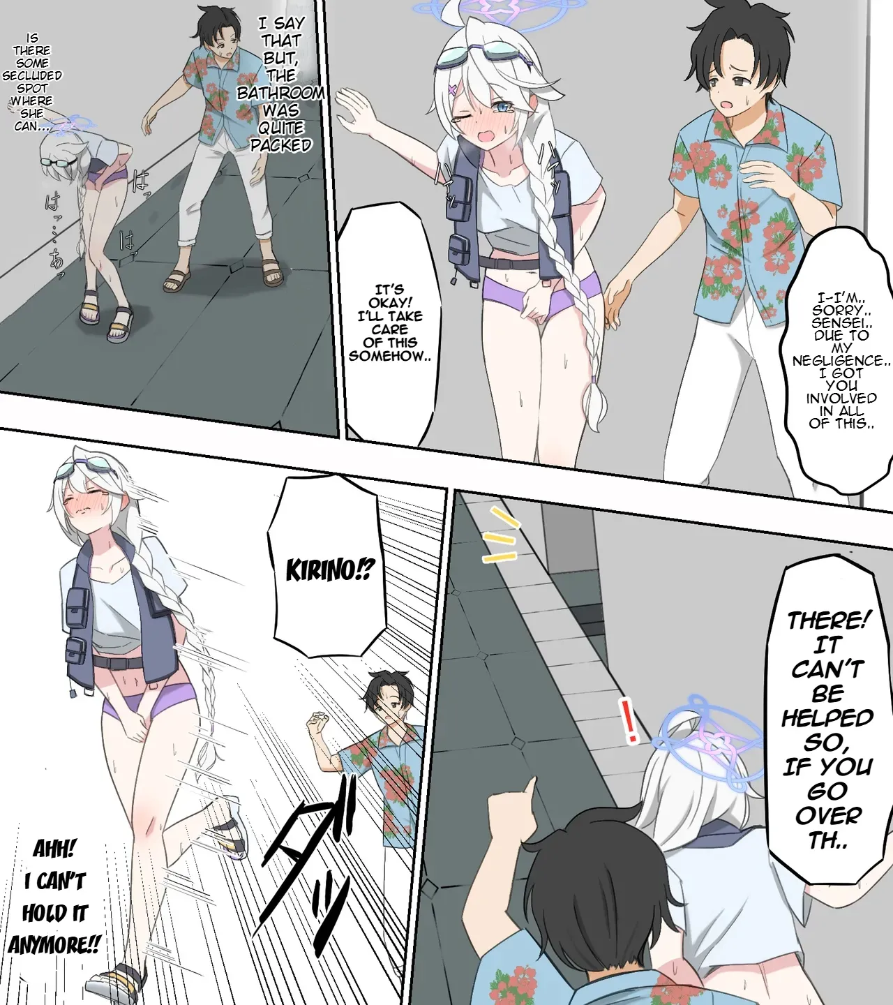 [Keiki-ya-san (Ningen no Saga)] saving peeing! (Blue Archive) [English] numero di immagine  4