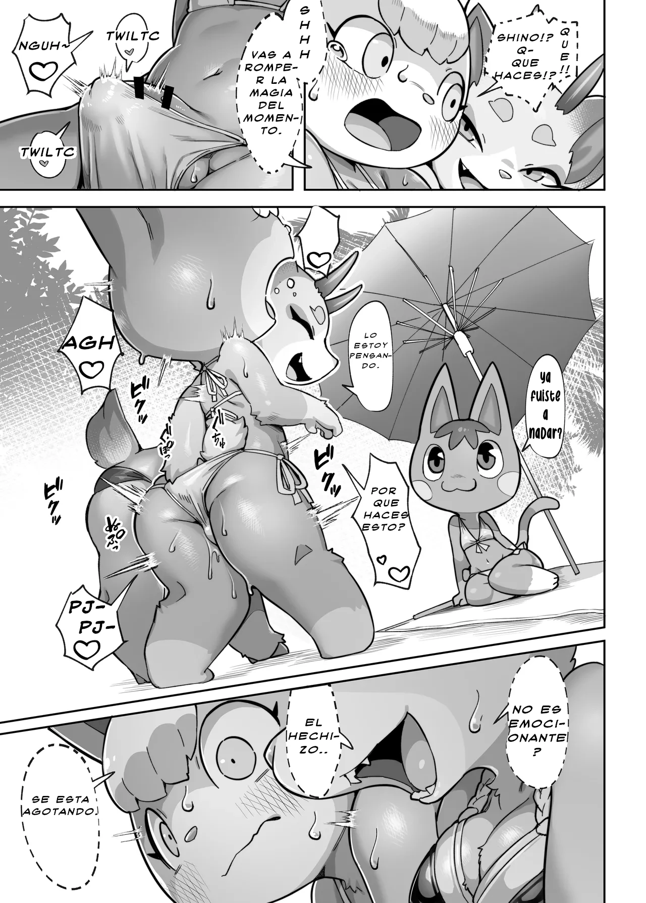 [Tamanokoshi (Tamanosuke)] hablando de la playa podemos hacerlo afuera (Animal Crossing) [español] [Digital] изображение № 12