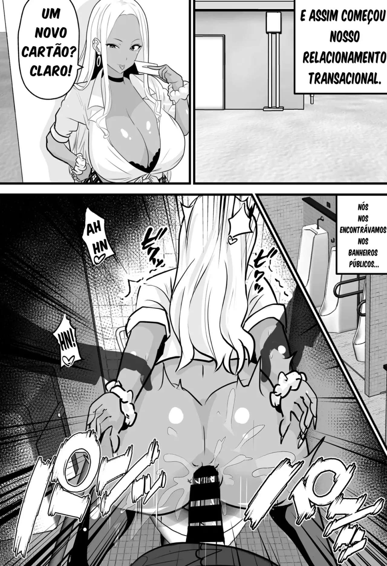 [Niizuma Gaikokkaku] Otaku ni Yasashii Kuro Gal ga Rare Card to Koukan de Sex Sasetekureru [Portuguese-BR] [Digital] Bildnummer 19