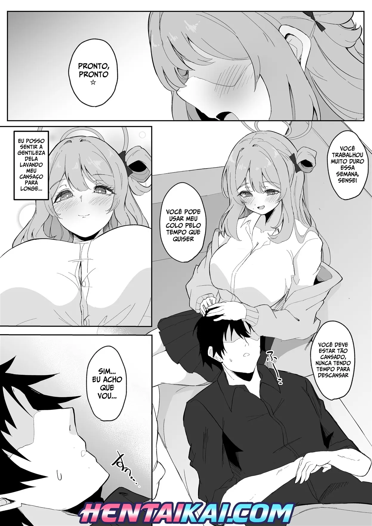 [Nanao Jyuukou (Nanao)] Sensei, Otsukare desu yo ne? (Blue Archive) [Portuguese-BR] [Digital] image number 2