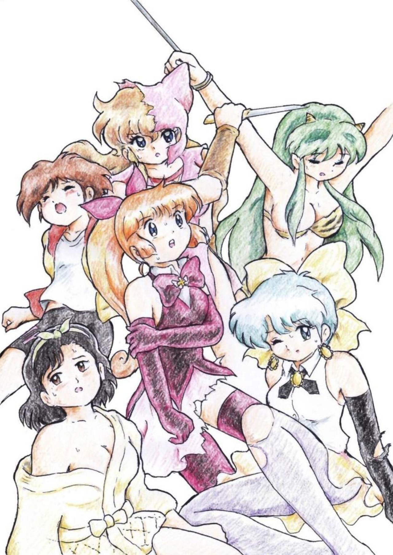 [Tyoujiya Zantou (Matsumoto Kenji)] Natsukashi no Anime Heroine Ryona & Ryoujoku Rough Gashuu (Various) [Digital] image number 2