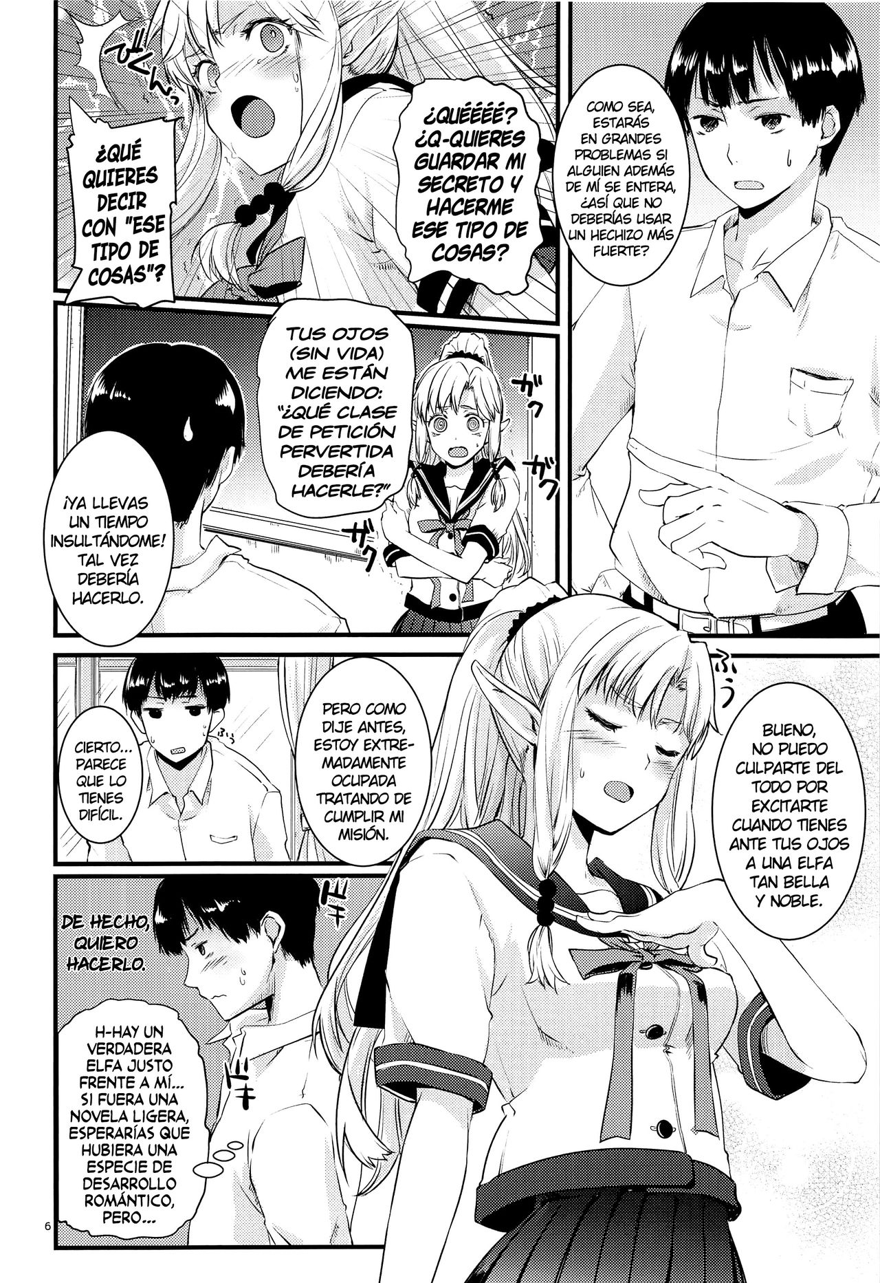 (C96) [Hachiouji Kaipan Totsugeki Kiheitai (Makita Yoshiharu)] Himitsu no Elf-chan | La Secreta Elfa-chan [Spanish] [NTINFS] image number 5