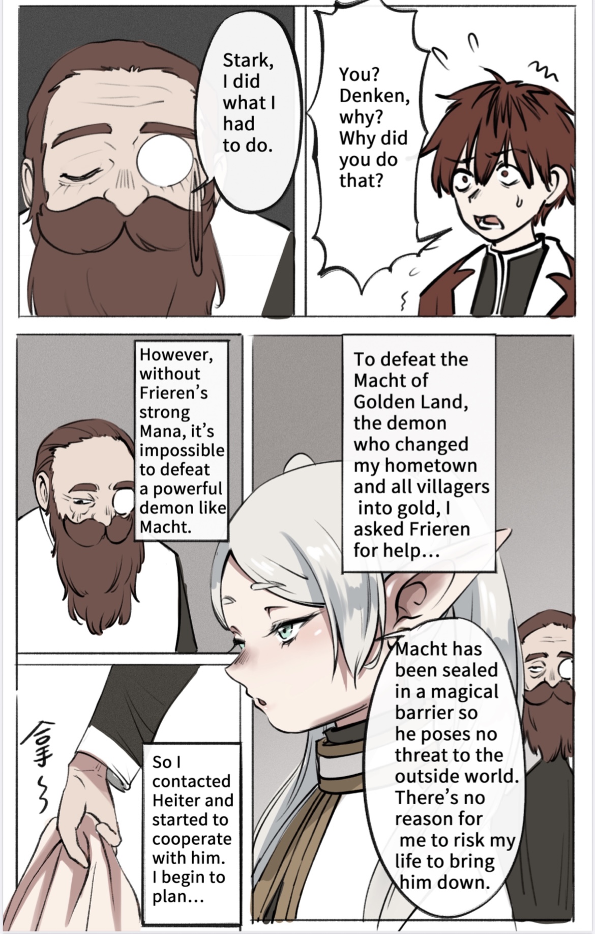 [Midnight] Yamiochi no Frieren 03 | Frieren-Fallen 03 (Sousou no Frieren) [English] numero di immagine  7