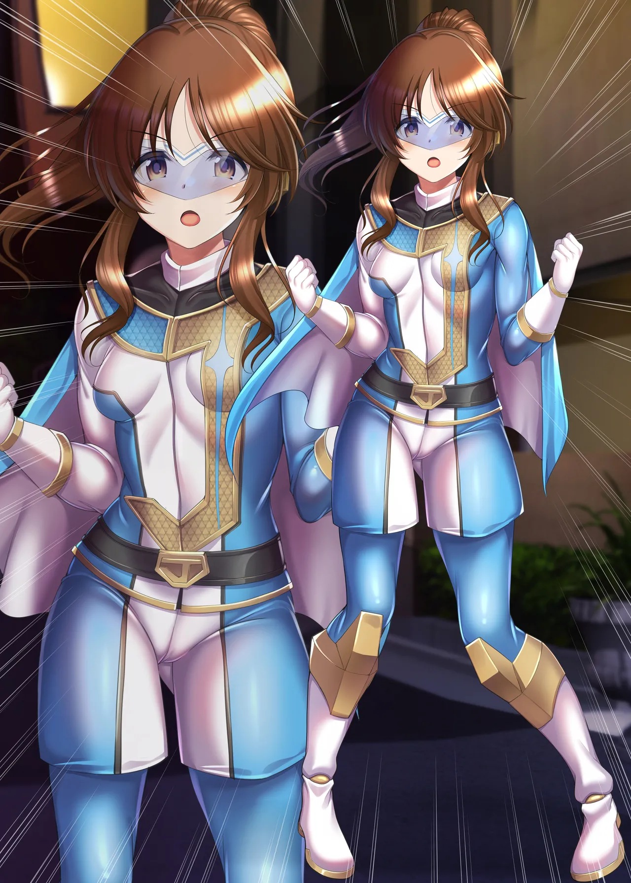 [ment] バーニング・バスターズに加入した藍子が敗北してしまう絵 画像番号 4