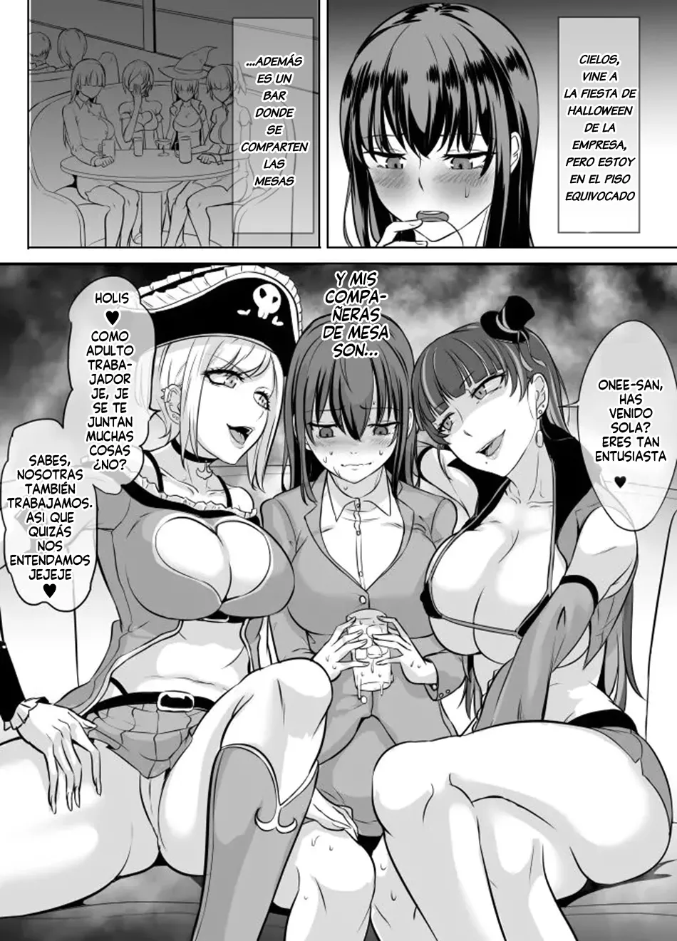 [Mokuseirokku] Aiseki Gyaru × Dojikko OL | Chicas de mesa compartida × Chica de Oficina Torpe [Spanish] [Harenchi no Fansub] 이미지 번호 2