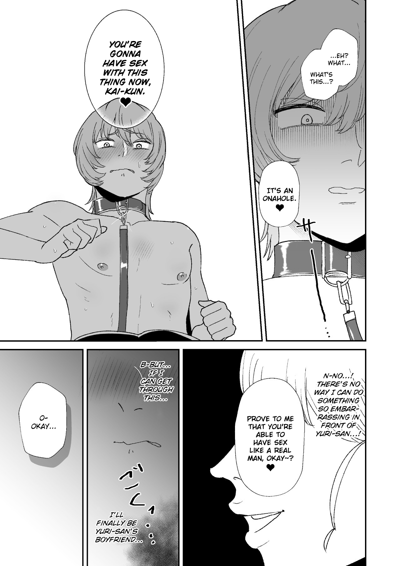 [Okuchi no Okuchi (Watari Kaoru)] Boku wa Maso ga Daikoubutsu na Onee-san no Omocha | I’m the Toy of a Masochist’s Lover Onee-san [English] image number 24