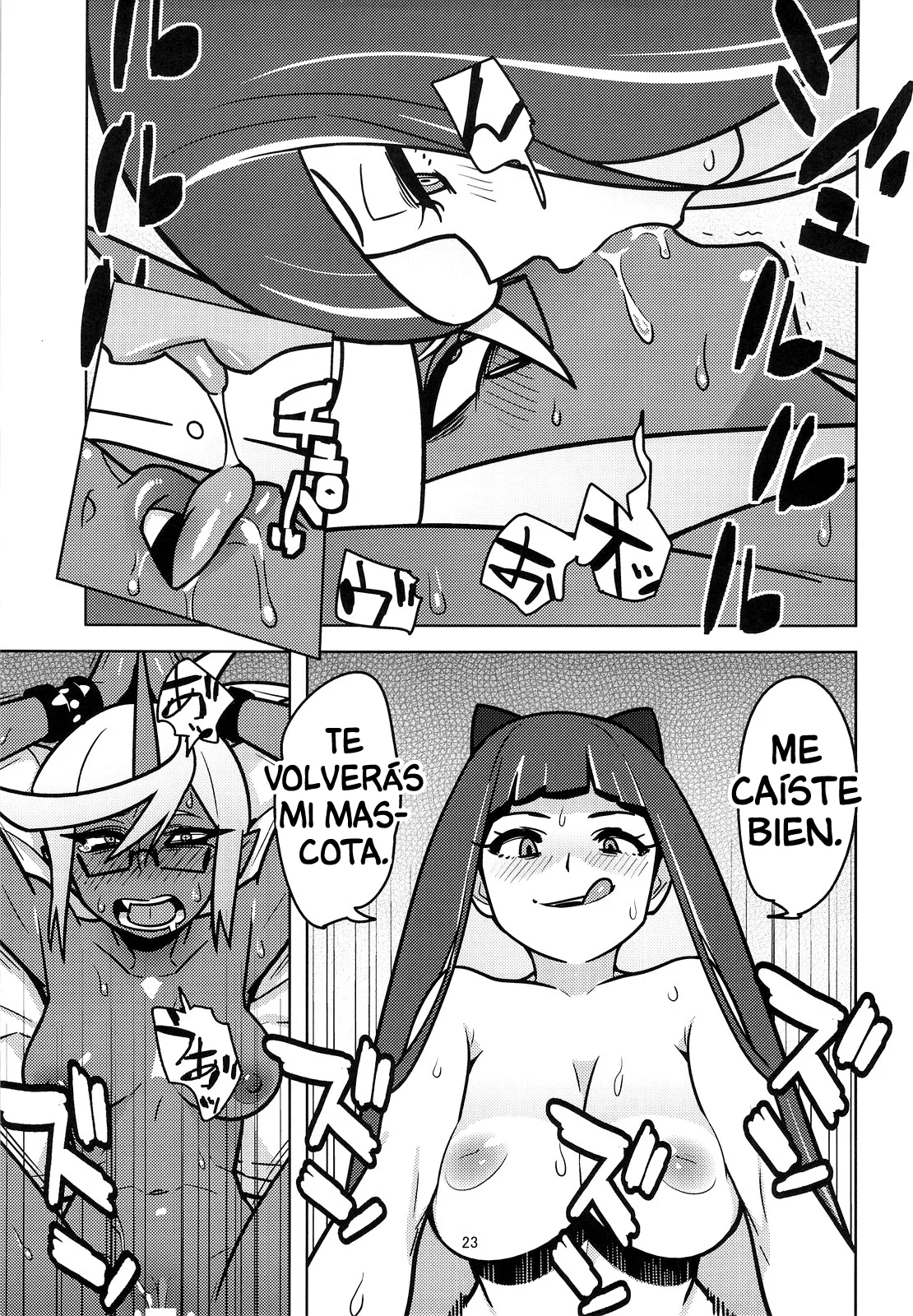 [Hamanasu Chaya (Hamanasu)] Oshioki! Demon Sisters (Panty & Stocking with Garterbelt) [Spanish] numero di immagine  24
