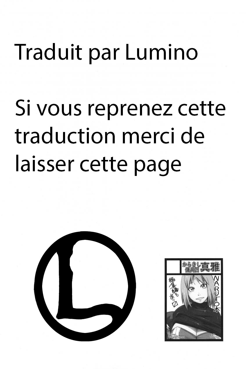 (C97) [Karakishi Youhei-dan Shinga (Sahara Wataru)] Ikimono Gakari (Naruto) [French] [Lumino] image number 3