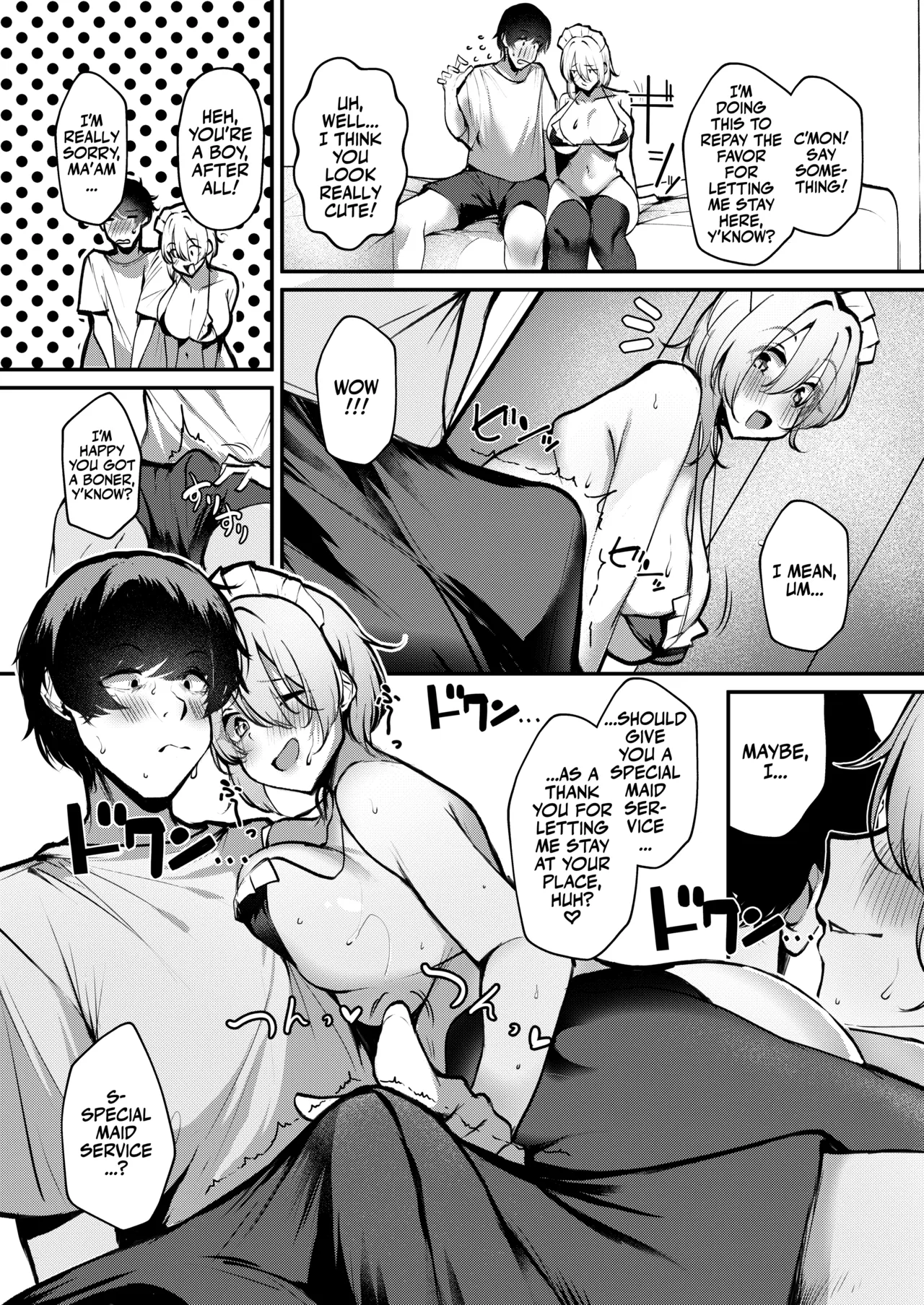 [Sakyu Syogkun (Ksyum)] Shuuden Nogashita Gal ga Maid Bikini de Gohoushi Ecchi shite Kureta Hanashi | A Big-Tittied Gyaru Missed the Last Train and put on a Maid Bikini in Exchange for Staying the Night! [English] [Team Rabu2] [Digital] numero di immagine  10