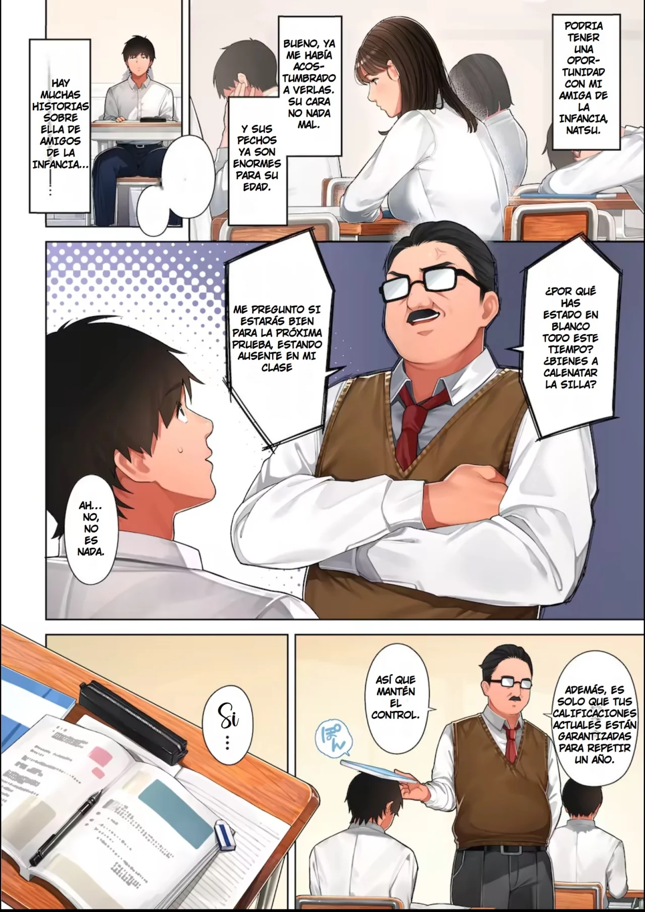 [Sakura no Tomoru Hi e] Kyouko-san wa Osananajimi no Okaa-san | Kyoko-san es la Madre de mi Amiga de la Infancia [Spanish] [Earl Hickey0] 画像番号 3