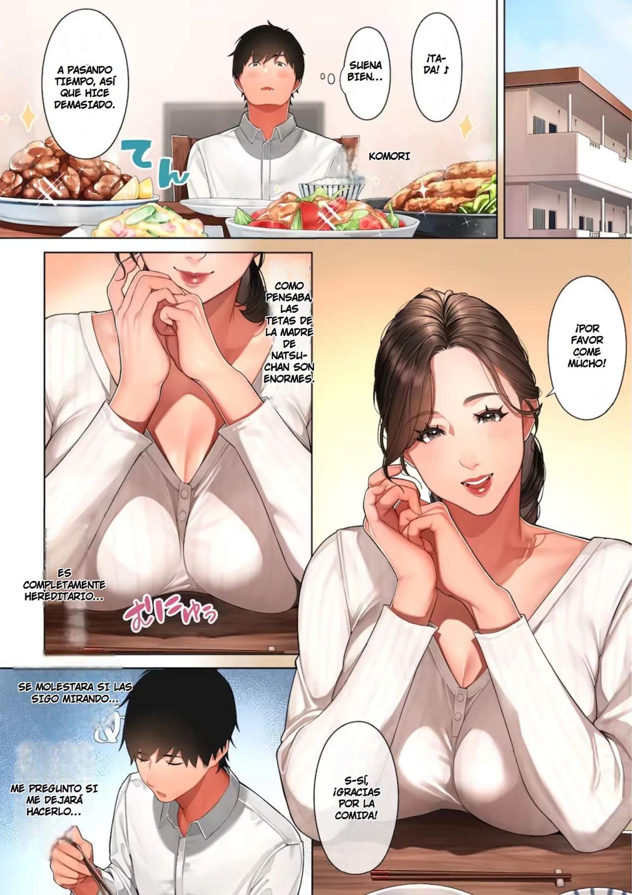 [Sakura no Tomoru Hi e] Kyouko-san wa Osananajimi no Okaa-san | Kyoko-san es la Madre de mi Amiga de la Infancia [Spanish] [Earl Hickey0] 画像番号 7