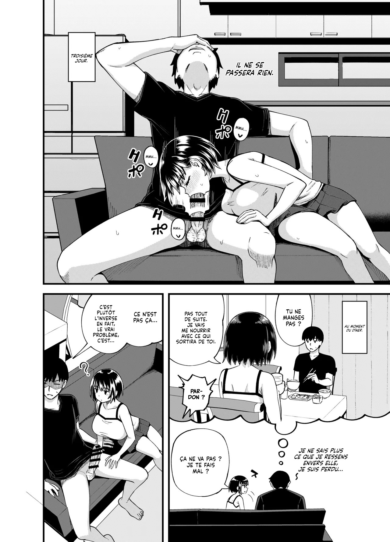 [Tonkotsu Fuumi (Poncocchan)] Soen ni Natteta Osananajimi ga Okuchi Onaho Gayoi Shite Kuru Mikkakan | Mon amie d'enfance remplace mon masturbateur pendant 3 jours [French] [Lopxi] [Digital] изображение № 28