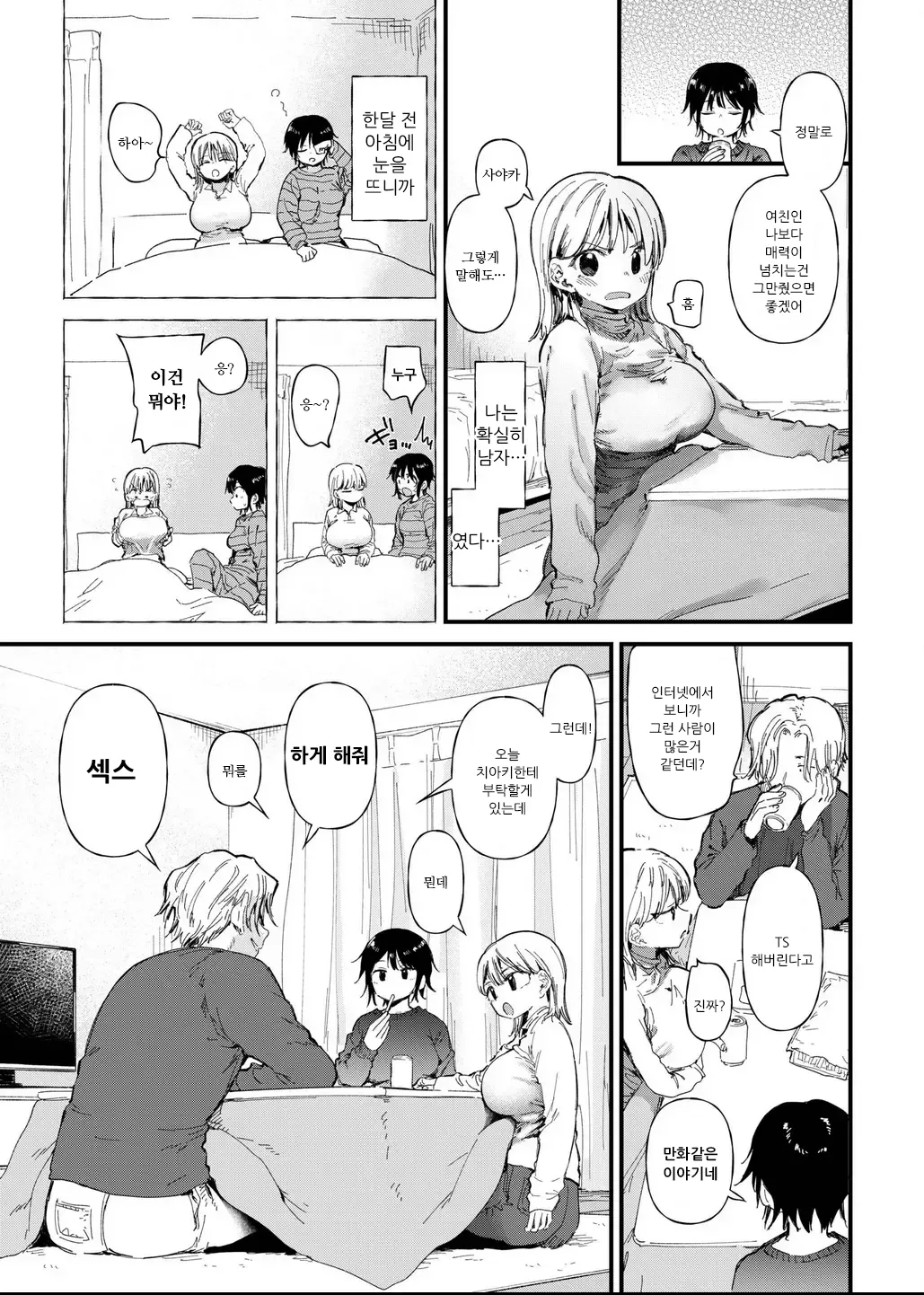 [Doemutan] TS Shitara Tomodachi Ni Yararetashi Kanojo Mo NTRreta Hanashi Zenpen | TS했더니 친구한테 범해지고 여친도 NTR당한 이야기 [Korean] image number 5