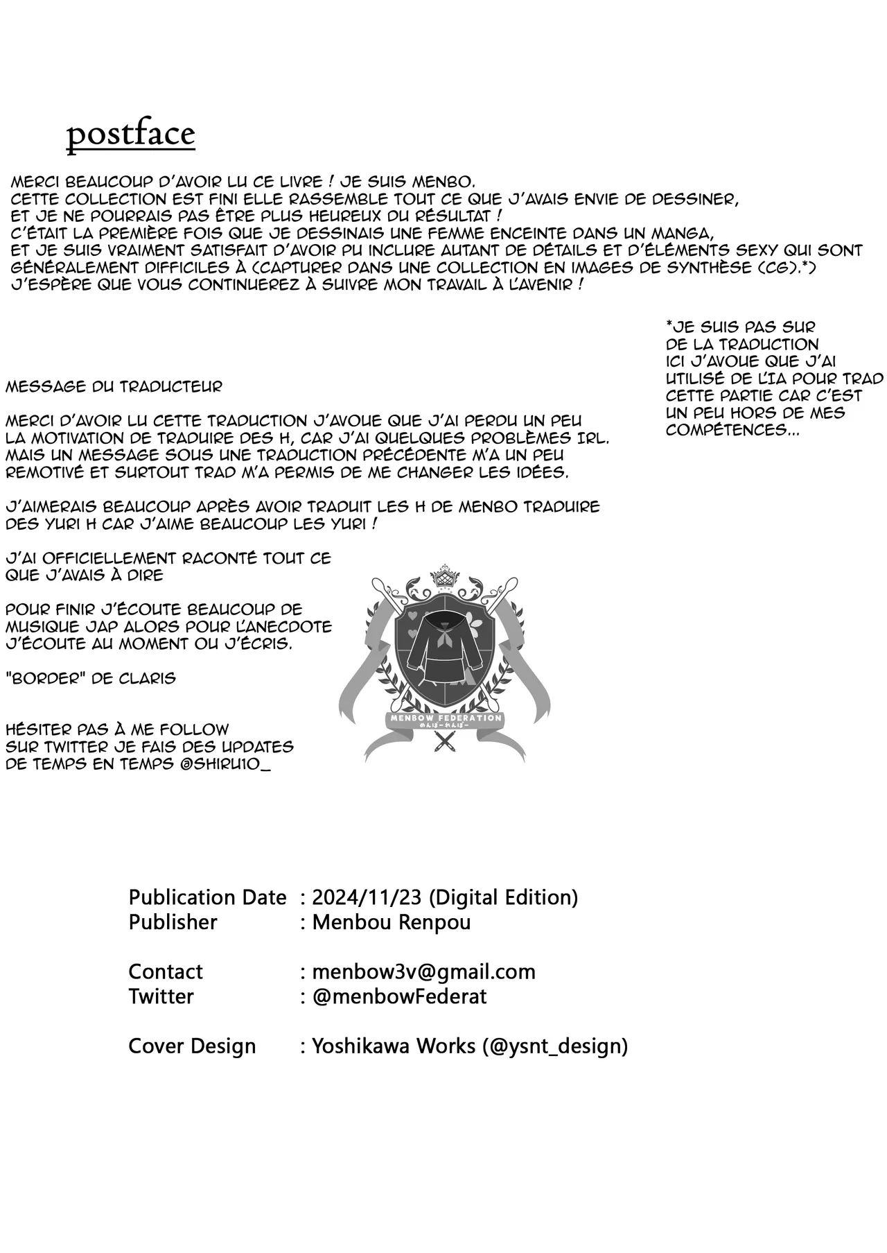 [Menbou Renpou (Menbou)] Renai Soudan nante Hobo Sex desu yo ne!? ～Akuyuu Kouhai to Issen Koete Yarimakuru Hanashi～| Des conseils d'amour ? C'est juste du sexe déguisé ! ～ Quand mon amie devient plus que ça... [French] [Shiru10] 이미지 번호 38