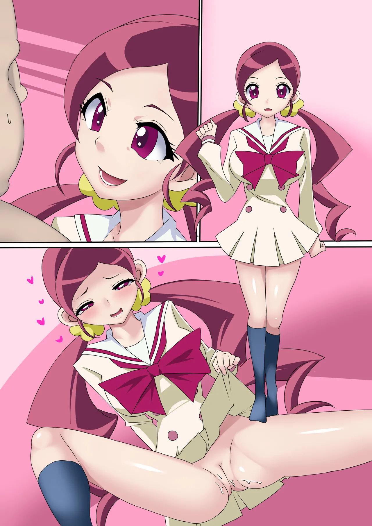 [Digital Wife Project (Jyantaku)] Zyunsui Daxtu ta Musume ga Ozisan ni Horete Chinpo wo Moto mete Kitaku Tyokkouwww (Heartcatch PreCure!) 图片编号 10