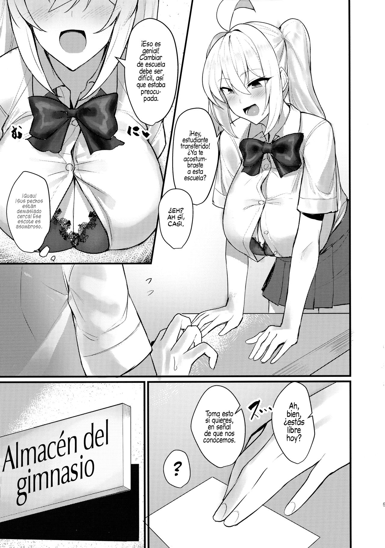 (C97) [Kilometer (Kirome)] Class no Bakunyuu Gal ga Kininatte Shikatanai! | No puedo dejar de pensar en la Gyaru de pechos enormes de mi clase [Spanish] [HentaIsLife Scans] 이미지 번호 5